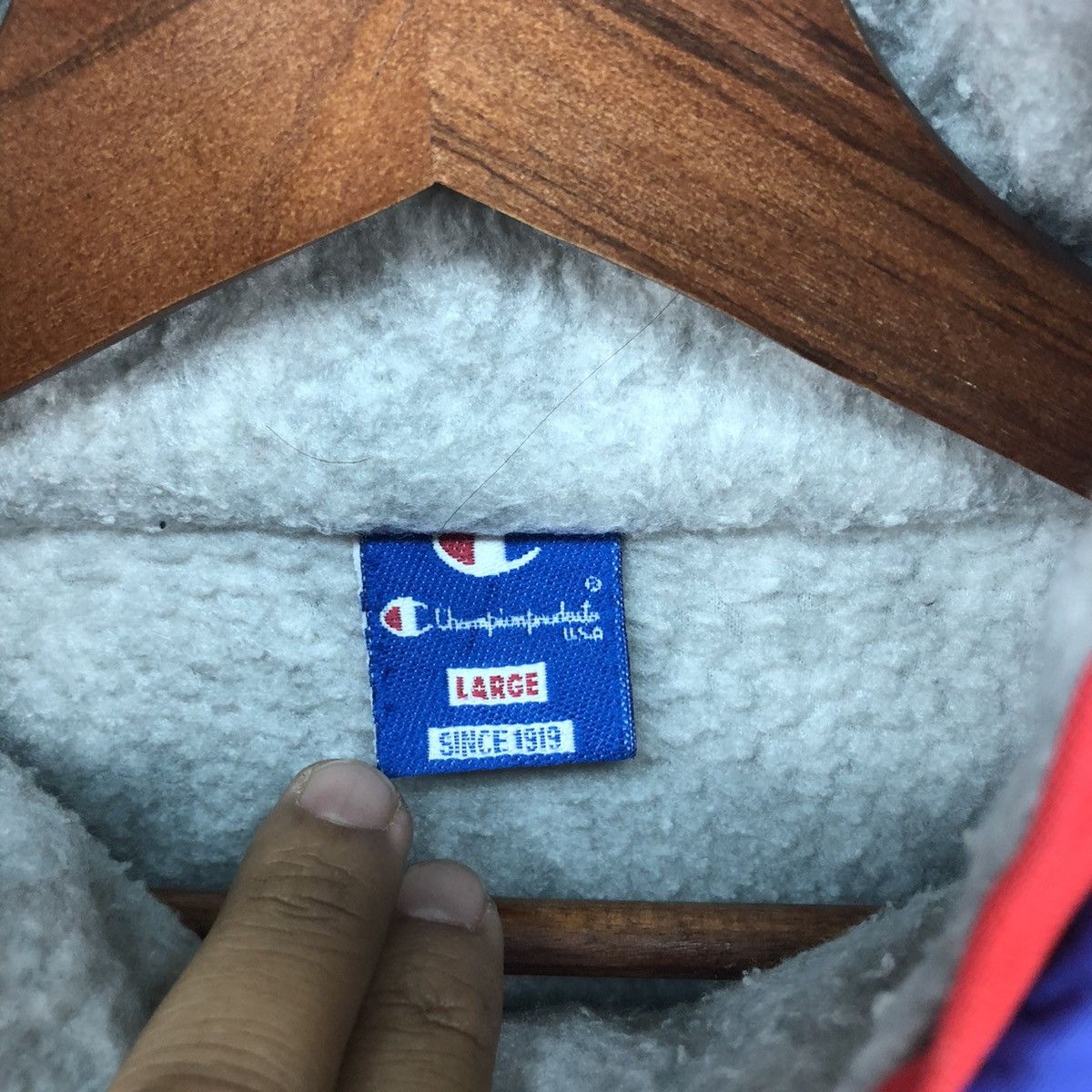 Champion × Vintage Vintage 90s Champion Products Sweater Zip Size US L / EU 52-54 / 3 - 4 Thumbnail