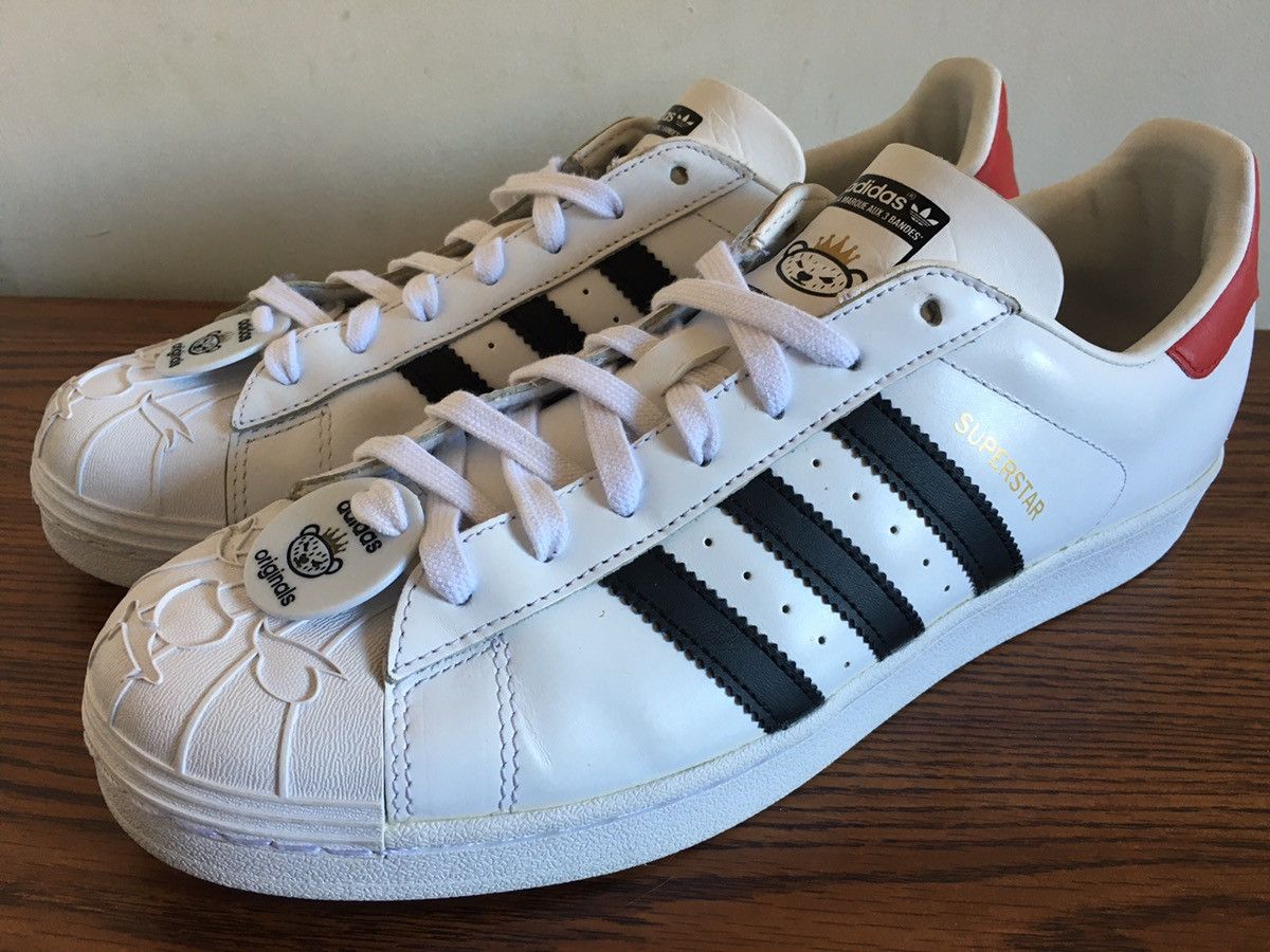 Adidas x Nigo Bearfoot Superstars, just got these! Love the Nigo Bear  design : r/adidas