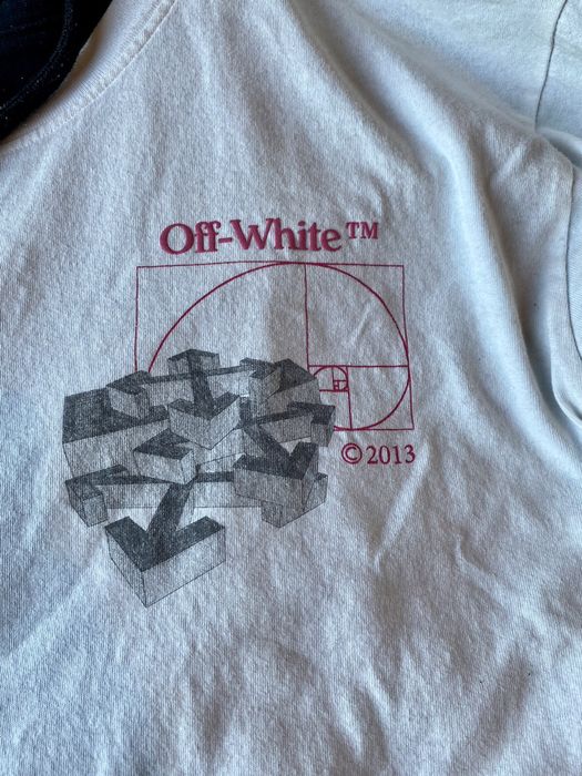 T shirt off white best sale golden ratio