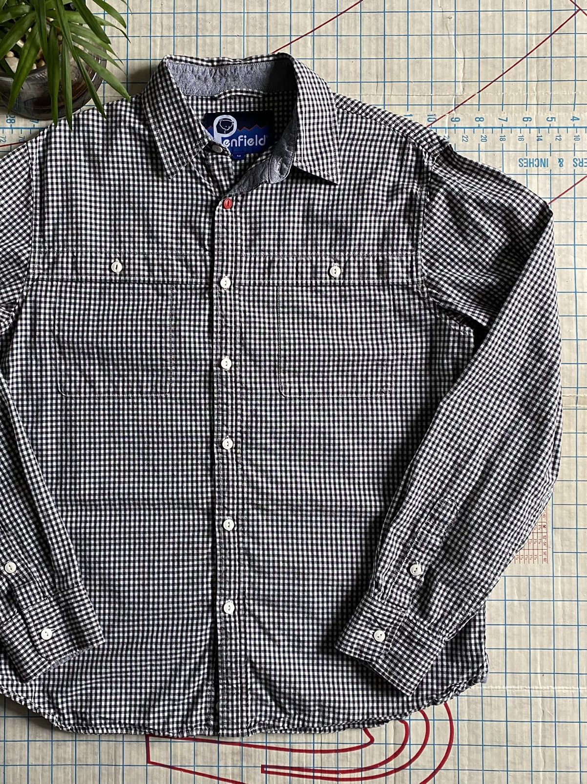 Flannel × Penfield Penfield Gingham Pattern Button Up Black & White Medium Size US M / EU 48-50 / 2 - 3 Thumbnail