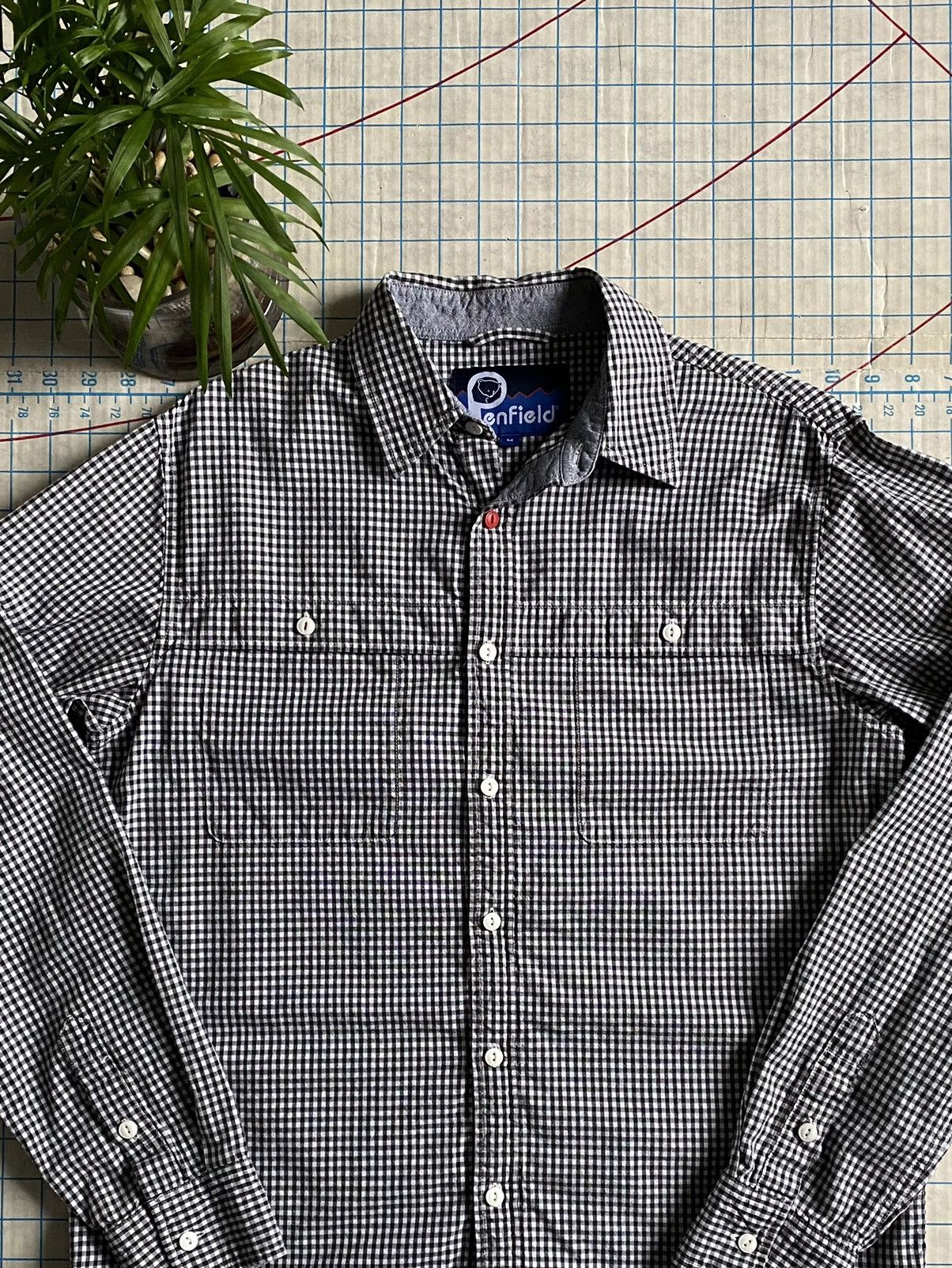 Flannel × Penfield Penfield Gingham Pattern Button Up Black & White Medium Size US M / EU 48-50 / 2 - 4 Thumbnail