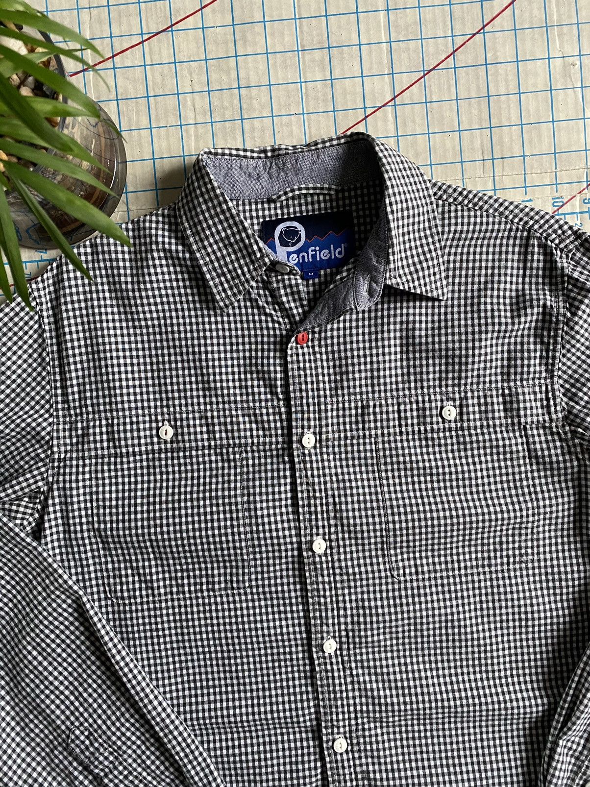 Flannel × Penfield Penfield Gingham Pattern Button Up Black & White Medium Size US M / EU 48-50 / 2 - 5 Thumbnail