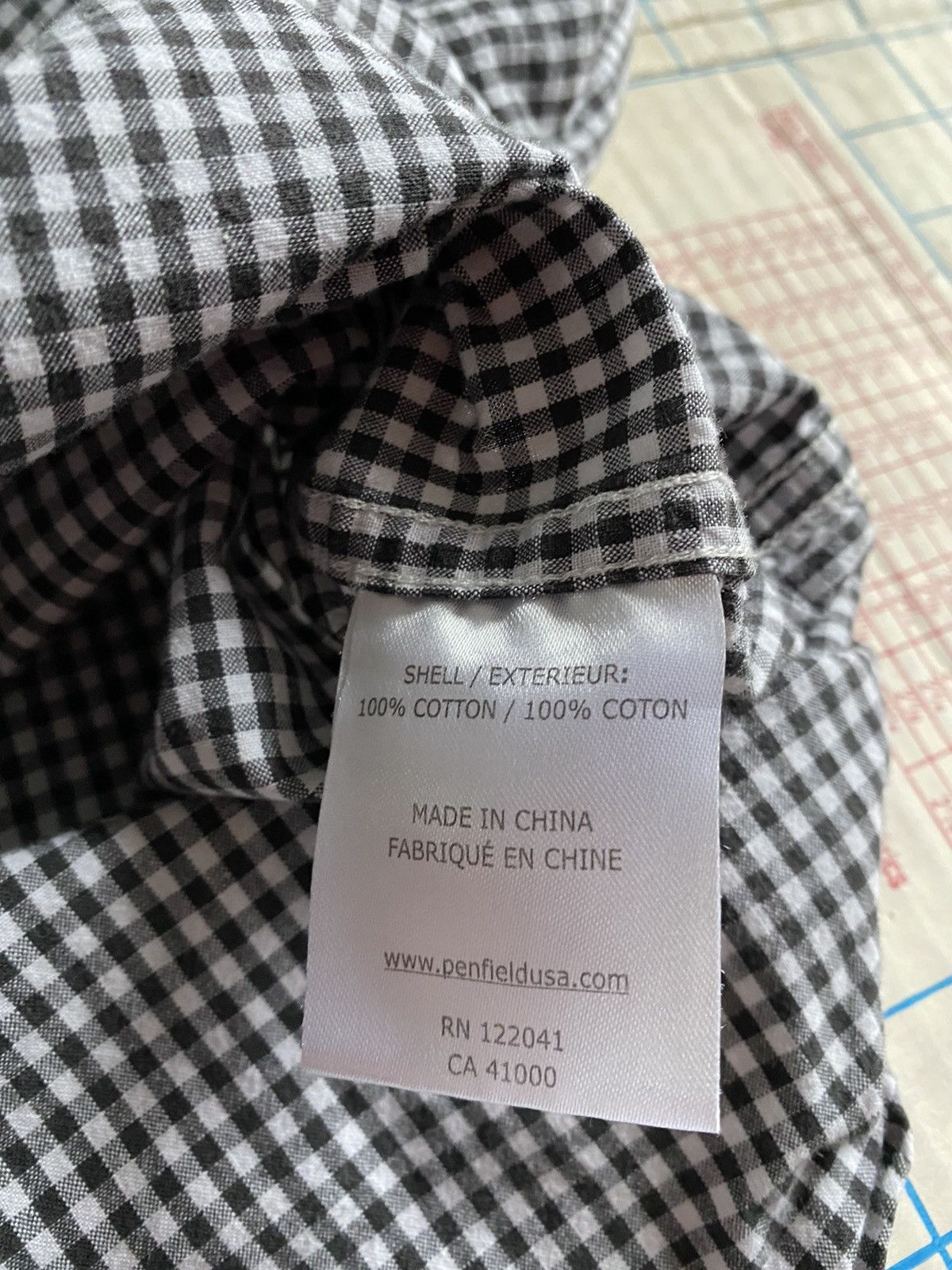 Flannel × Penfield Penfield Gingham Pattern Button Up Black & White Medium Size US M / EU 48-50 / 2 - 7 Thumbnail