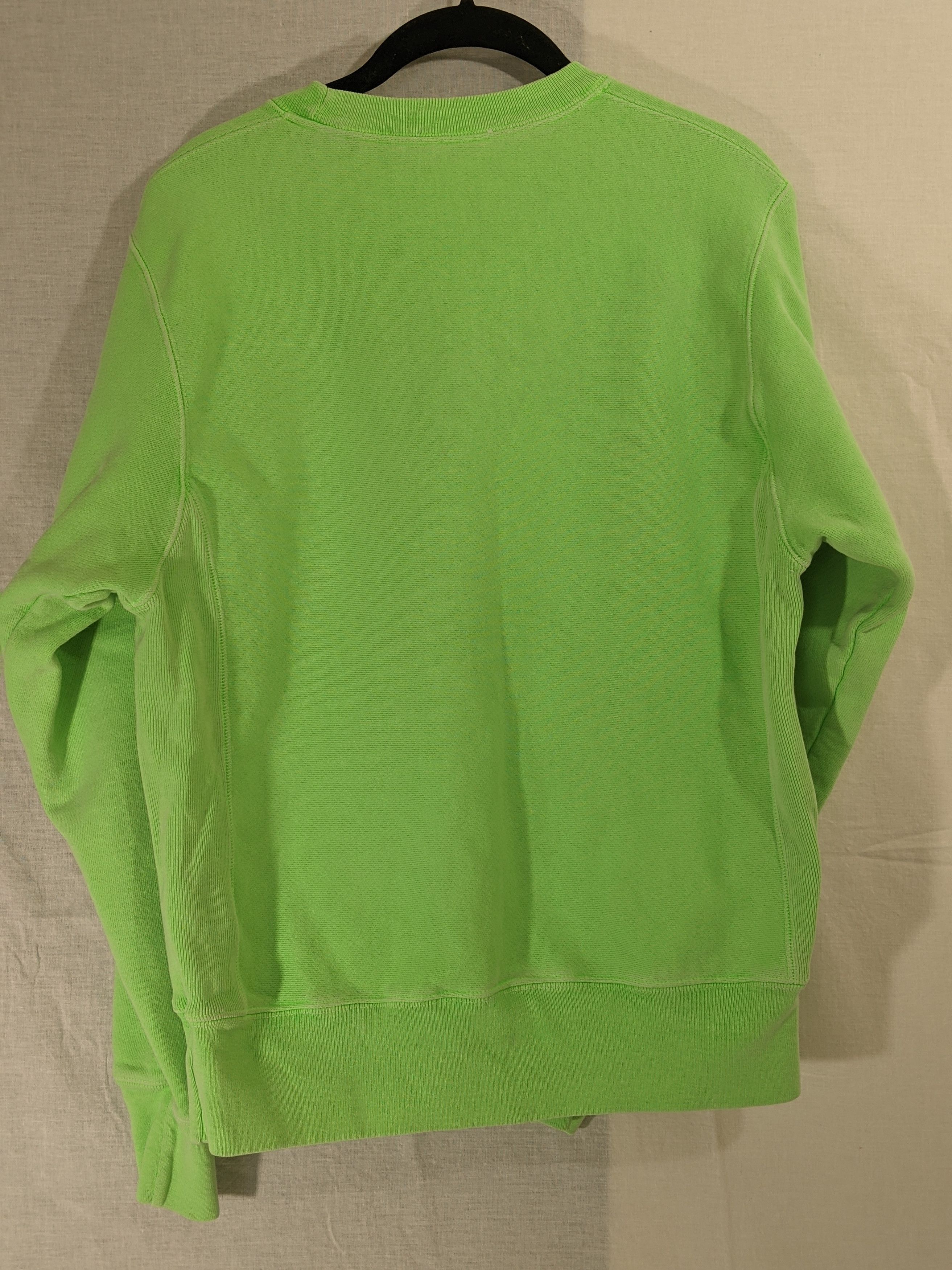 Vintage Neon Lime Green Champion Reverse Weave Crewneck Sweatshirt Grailed