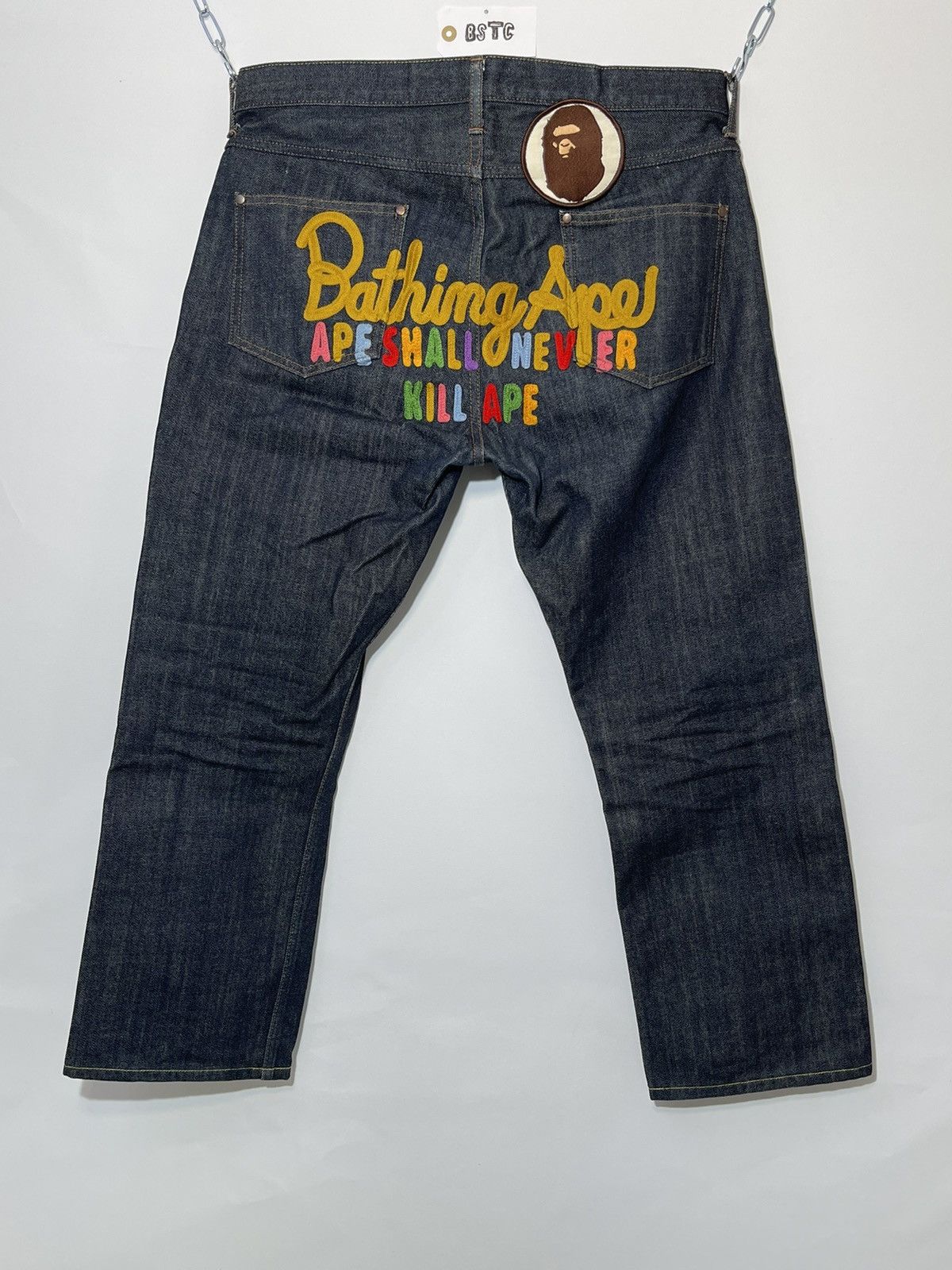 Bape Ape Shall Never Kill Ape denim Jeans By A Bathing Ape