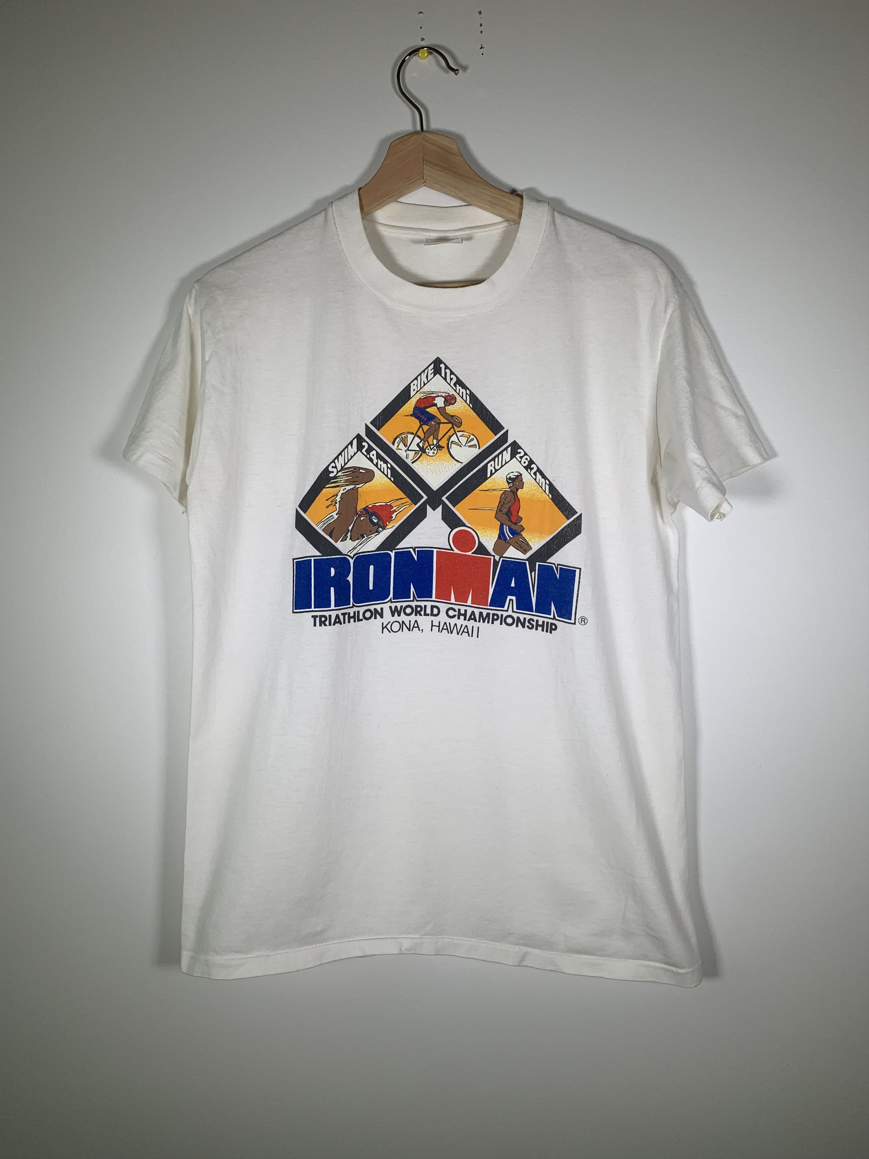 Vintage 90s iron man triathlon Kona Hawaii Shirt single Stitch USA Size US M / EU 48-50 / 2 - 1 Thumbnail