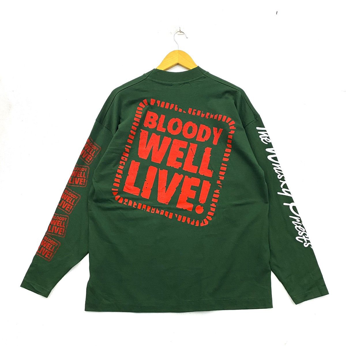 Band Tees vintage 1993 THE WHISKY PRIESTS bloody well live t-shirts Size US XL / EU 56 / 4 - 2 Thumbnail