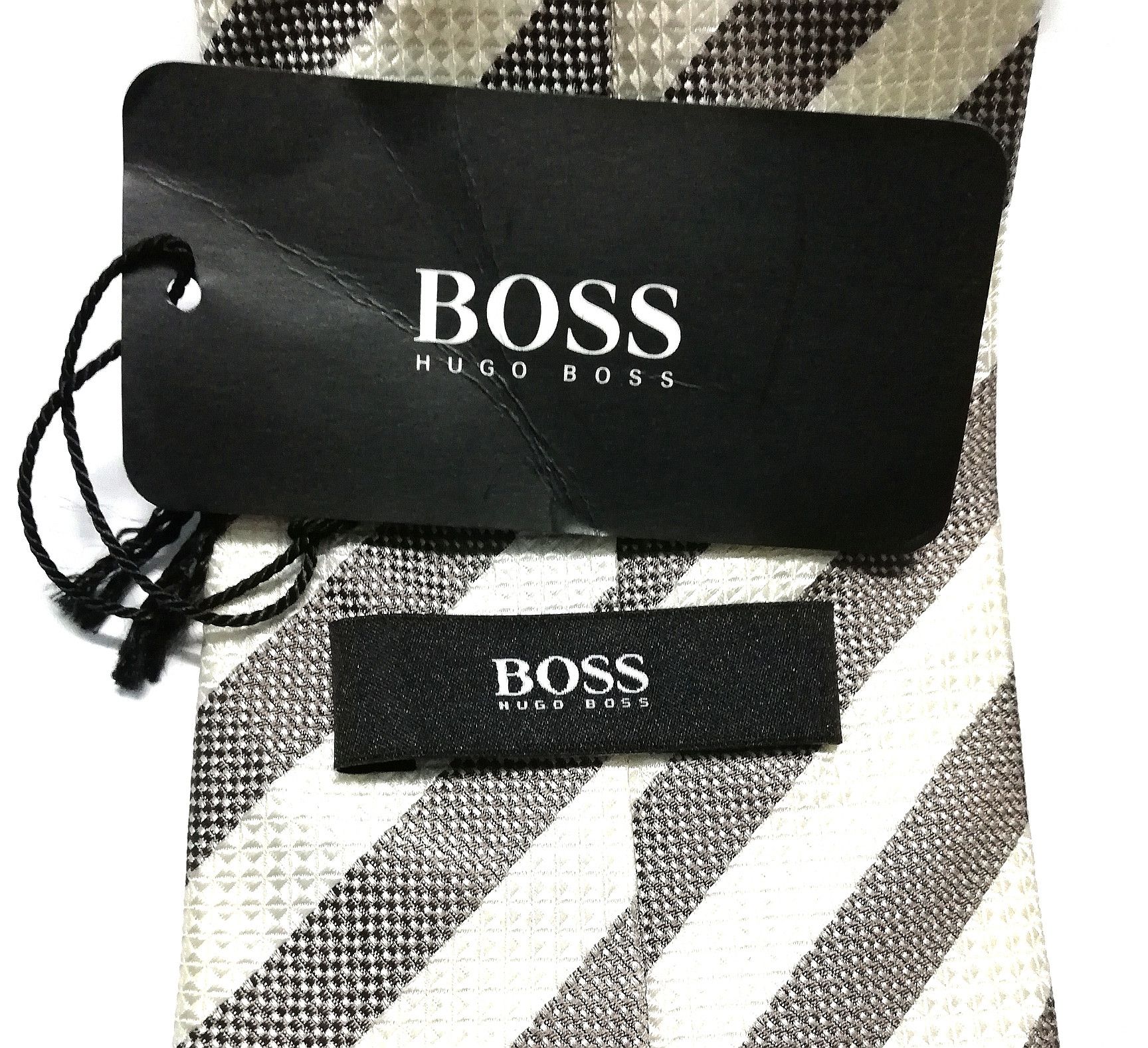 Hugo Boss × Vintage LUXURY HUGO BOSS MADE ITALY NECK TIE WITH TAGGING Size ONE SIZE - 4 Thumbnail