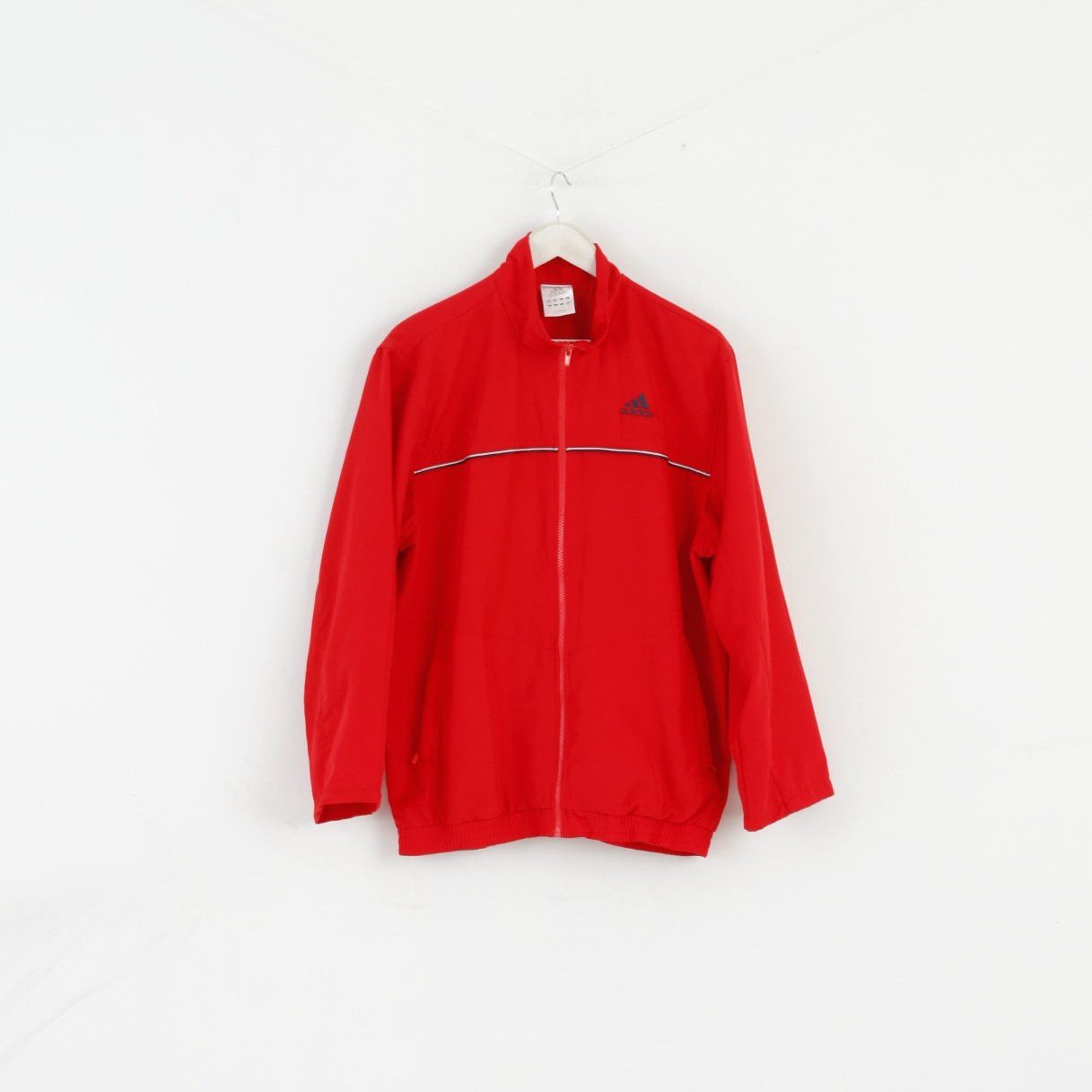 Adidas Adidas Men M 180 Jacket Red Activewear Retro Top 6324 Size US M / EU 48-50 / 2 - 2 Thumbnail