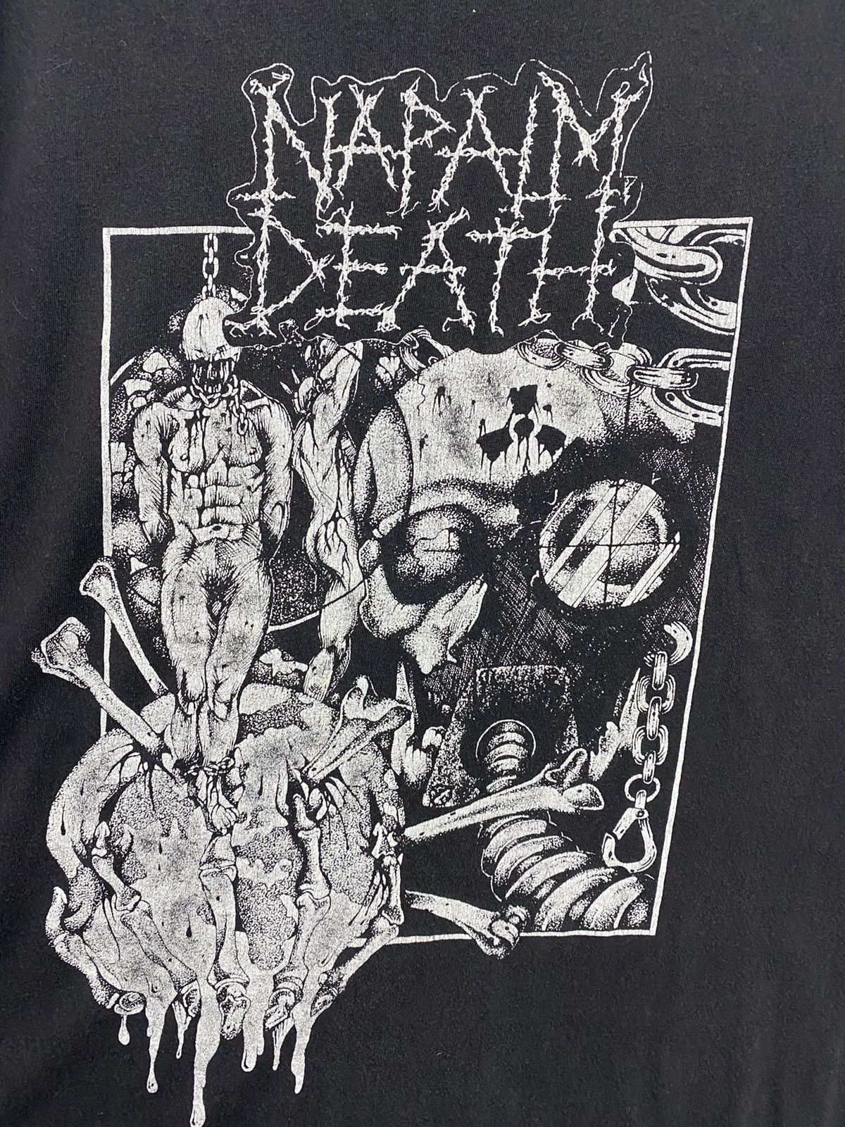 Band Tees vintage 1990 NAPALM DEATH uk and european tour rare t-shirts Size US L / EU 52-54 / 3 - 3 Thumbnail