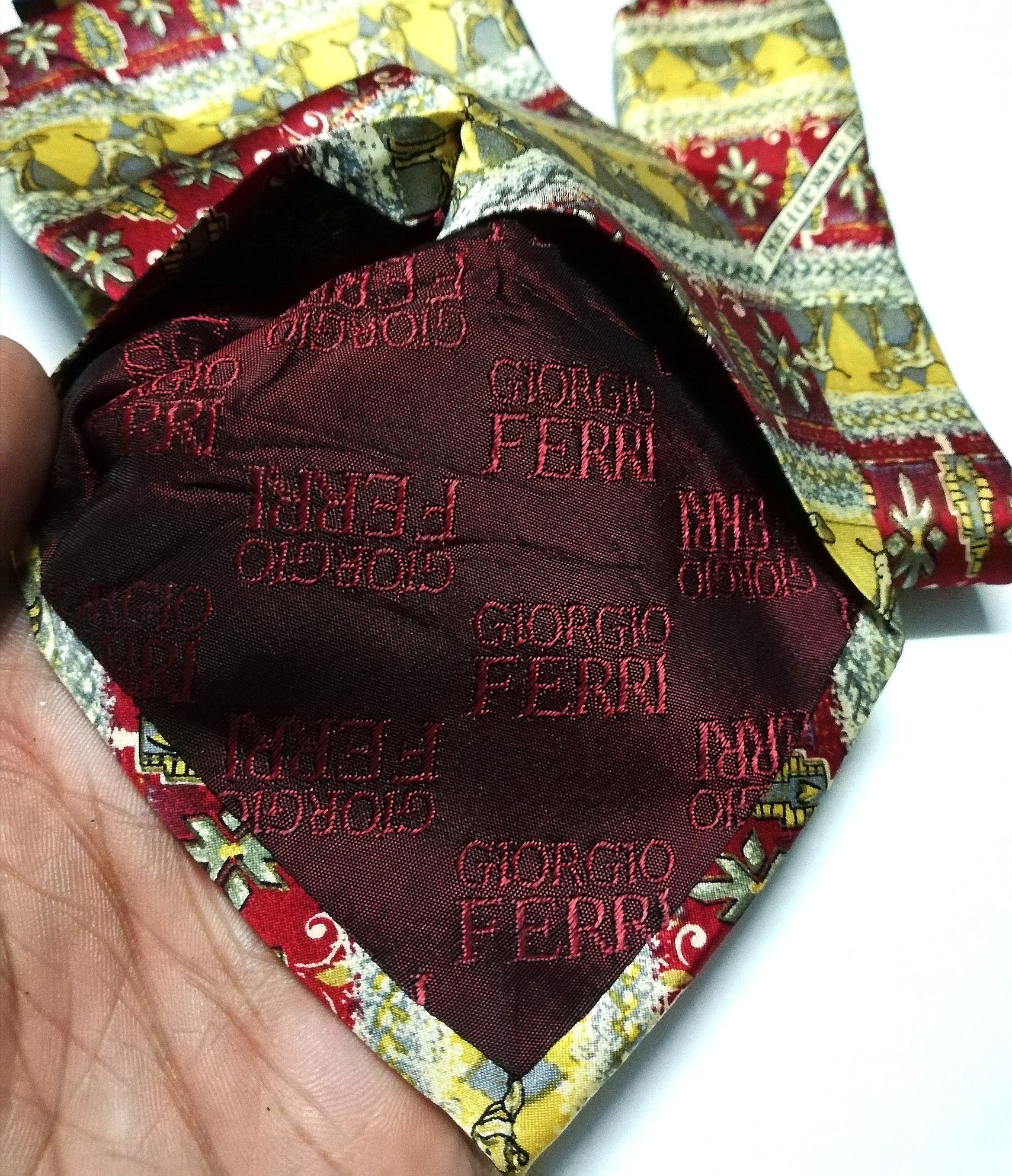 Designer × Giorgio Armani × Other GIORGIO FERRI 100% SILK MADE ITALY RARE DESIGN Size ONE SIZE - 10 Thumbnail