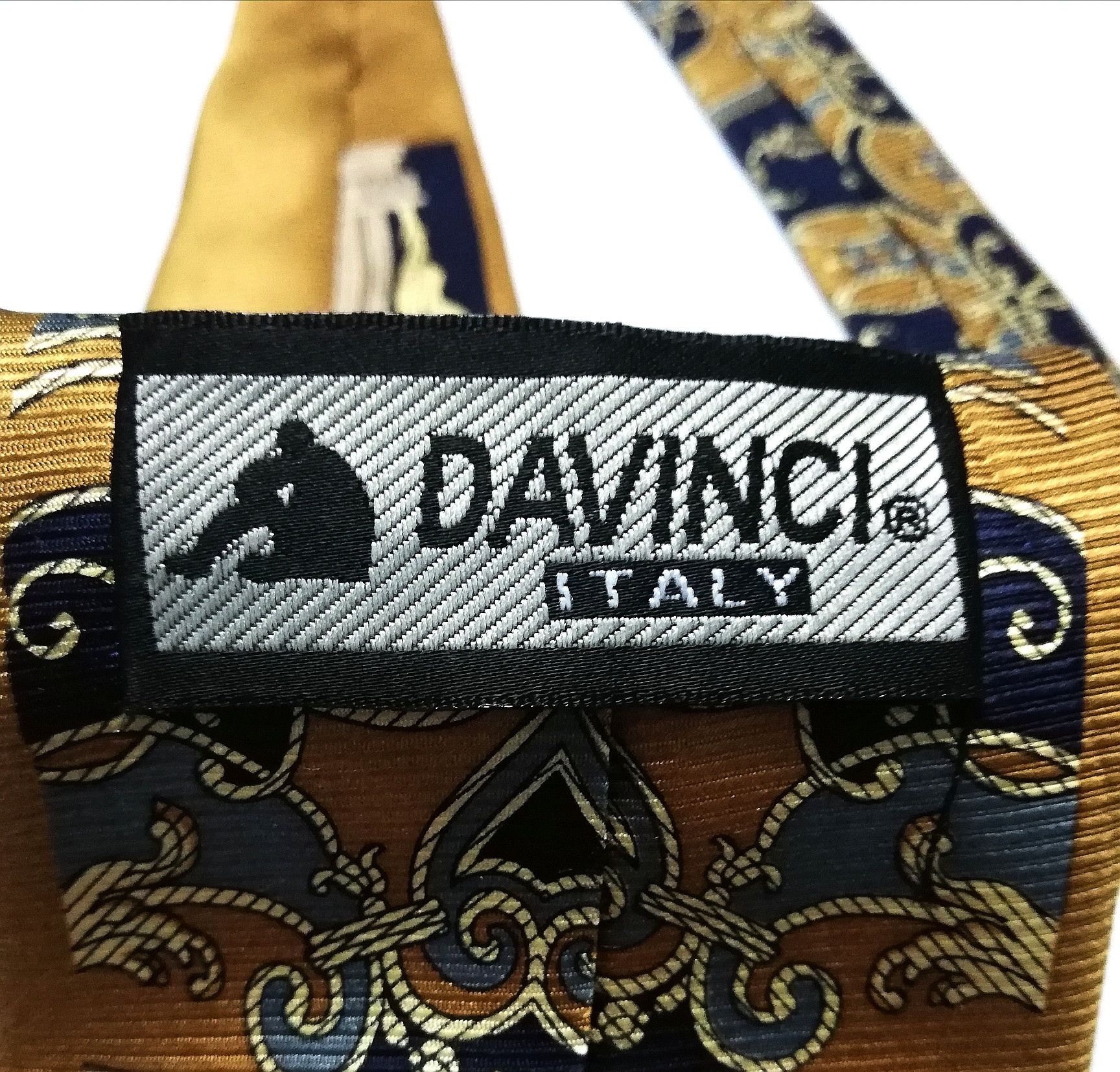 Designer DAVINCI ITALY MENS SILK ABSTRACT DESIGNER LUXURY STYLE Size ONE SIZE - 8 Thumbnail