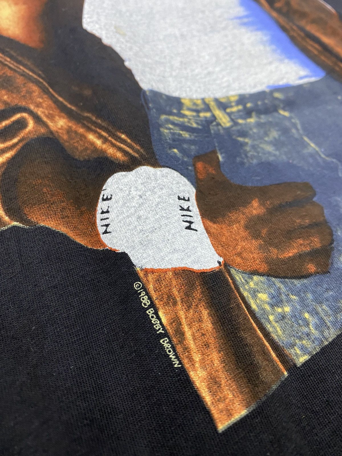 Band Tees vintage 1988 BOBBY BROWN big image rare design nike t-shirts Size US XL / EU 56 / 4 - 5 Thumbnail