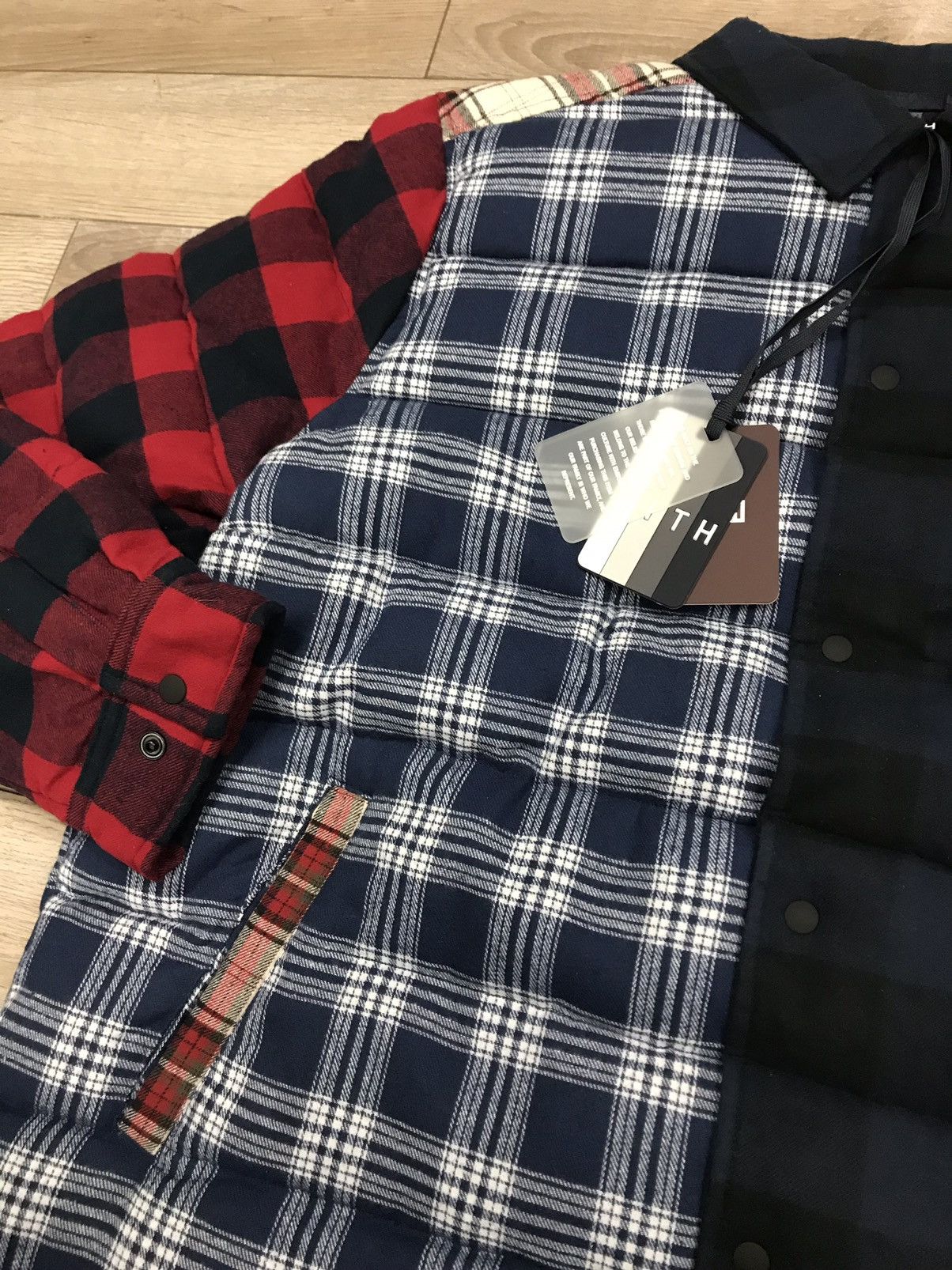 Kith × Ronnie Fieg Kith- Murray Quilted Shirt Jacket Plaid Multi
