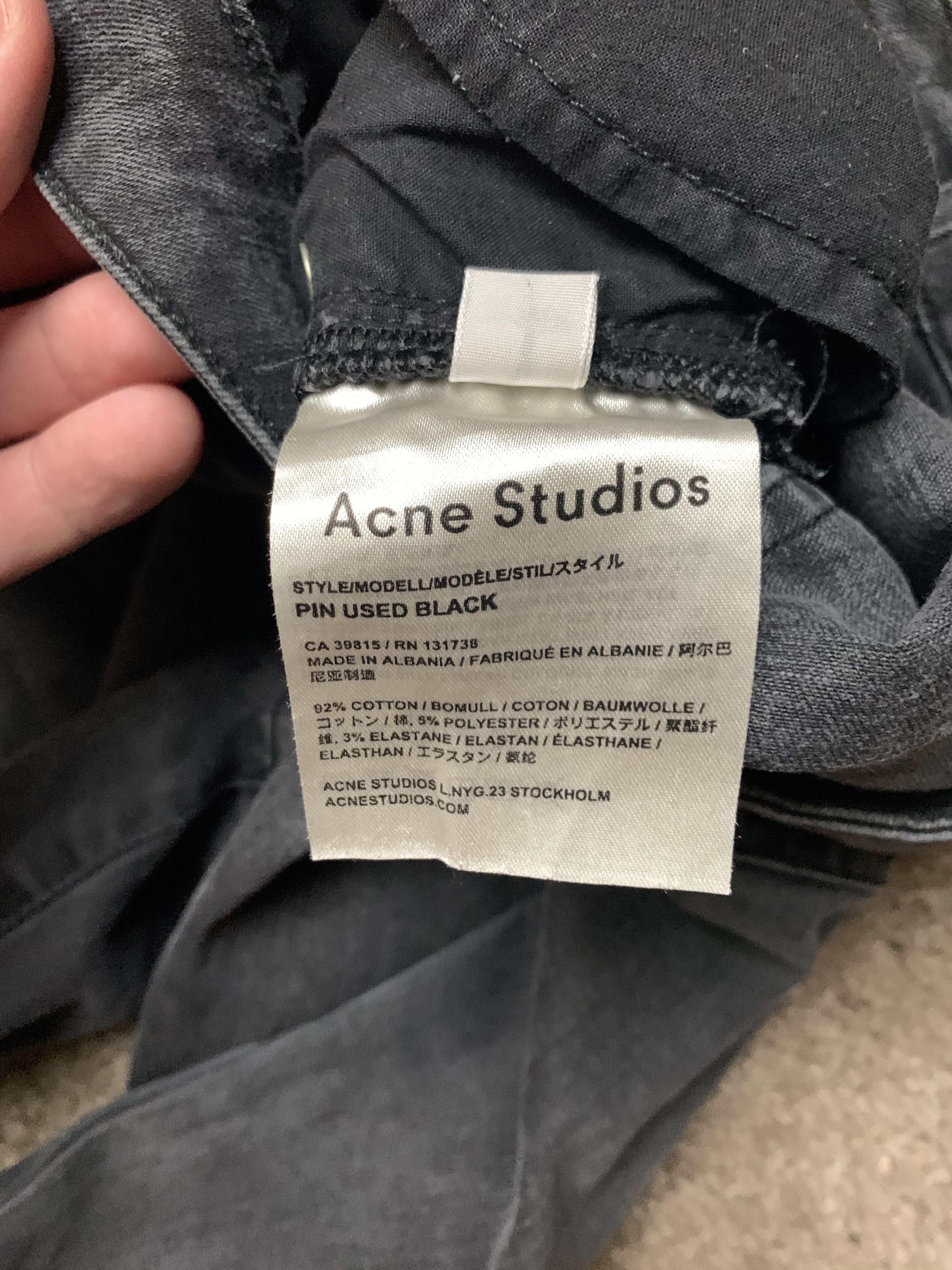 Acne Studios Acne Studios Pin Women Jeans "Pin Used Black" Size US 30 / EU 46 - 5 Thumbnail
