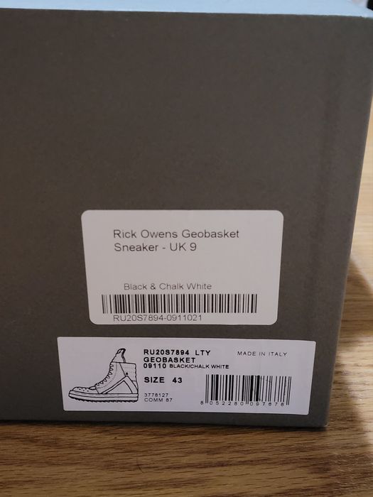 Rick Owens Rick Owens Geobasket | Grailed