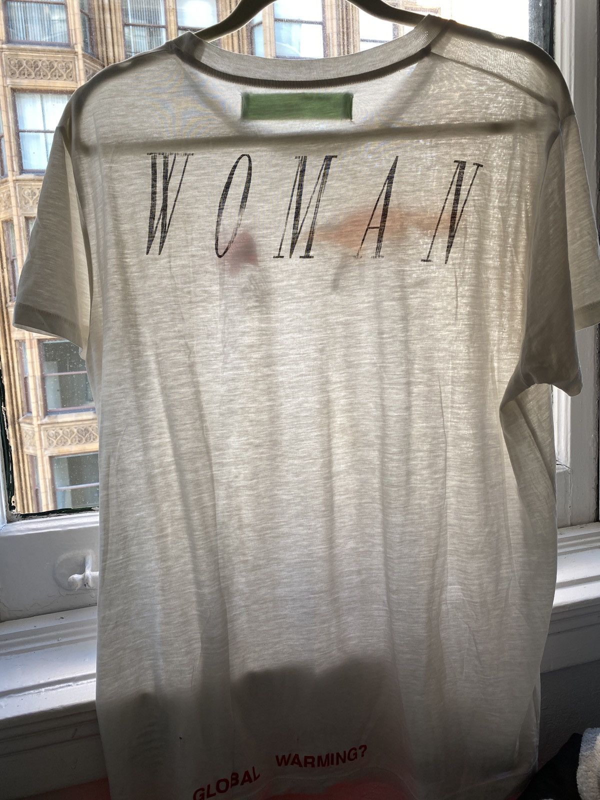 Off white global warming shirt hotsell