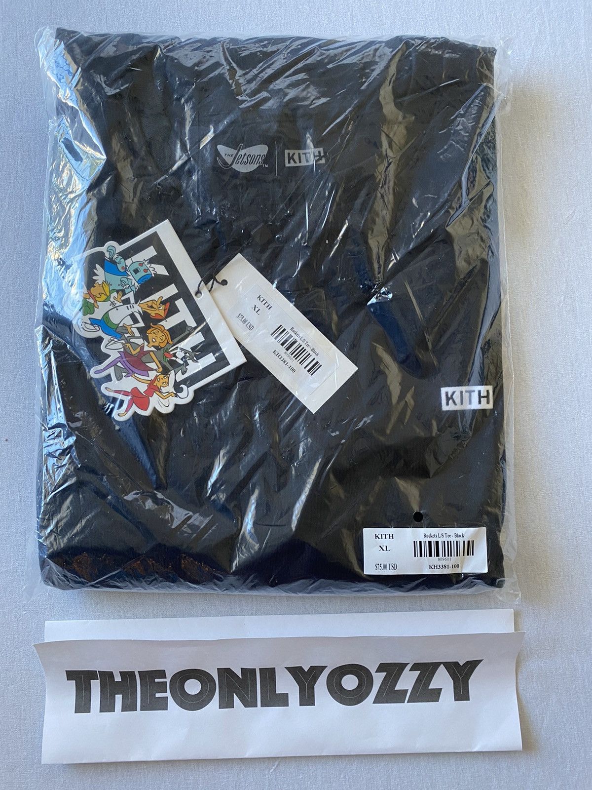 Kith KITH Jetsons Rockets Long Sleeve Tee Black sz xl | Grailed