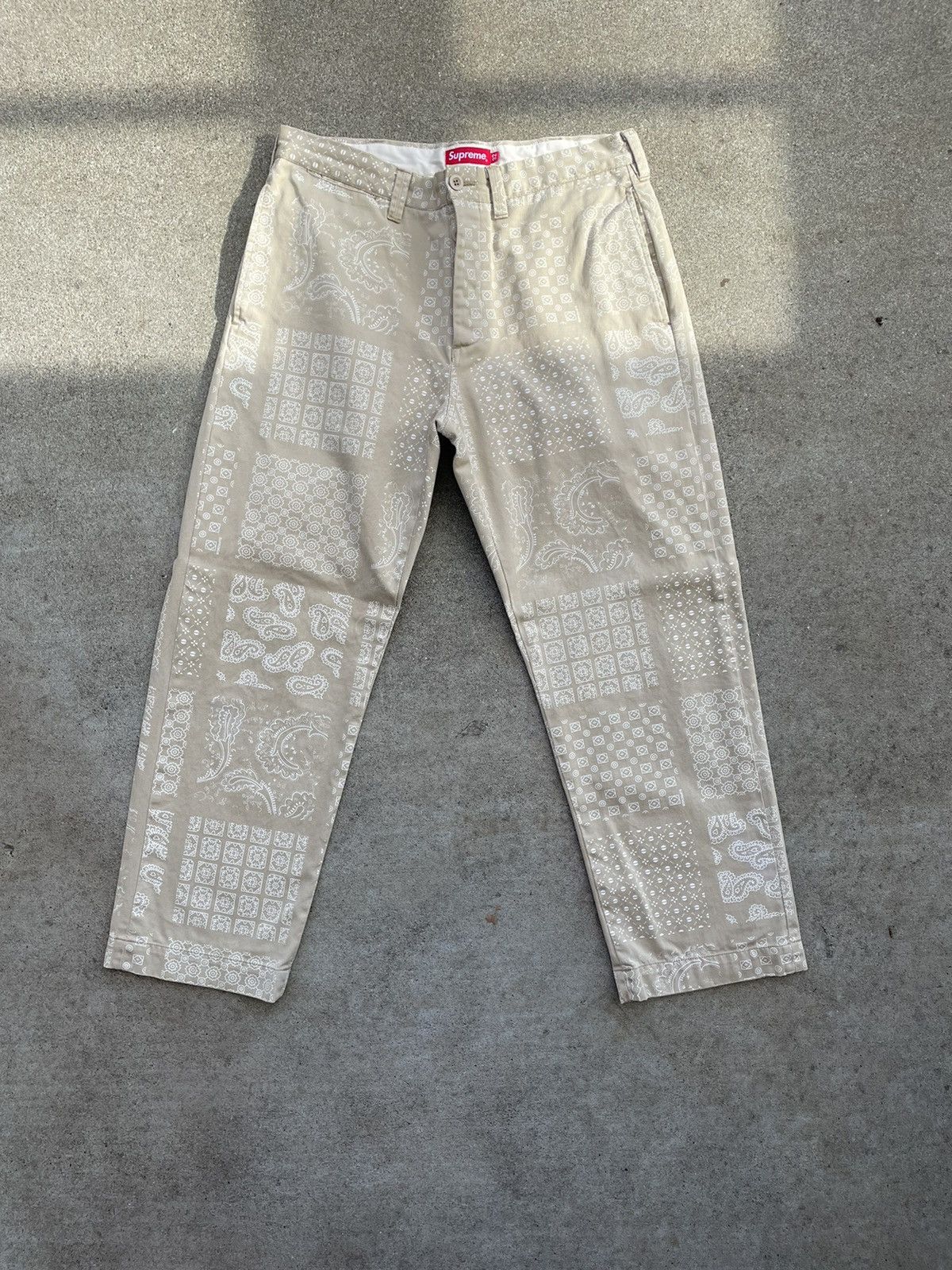 Paisley grid best sale chino pant