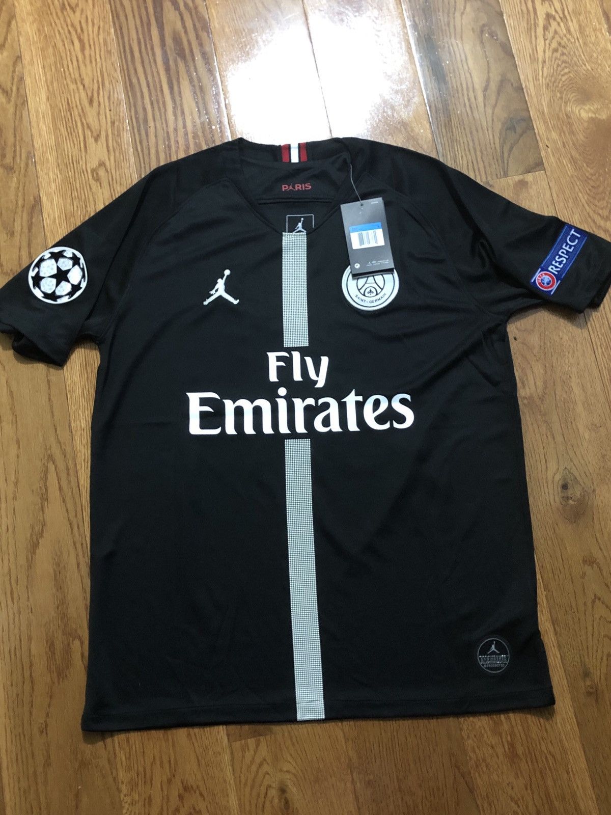 Jordan Brand Dri fit Nike Air Jordan Neymar Jr UCL PSG Jersey Kit Black Grailed