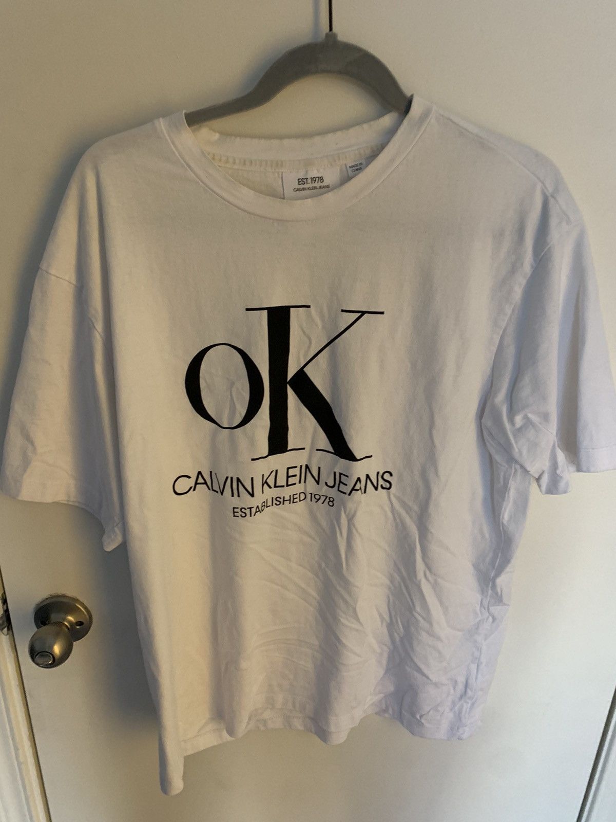 Calvin Klein Calvin Klein 205W39NYC Raf Simons Ck est 1978 OK t shirt Grailed