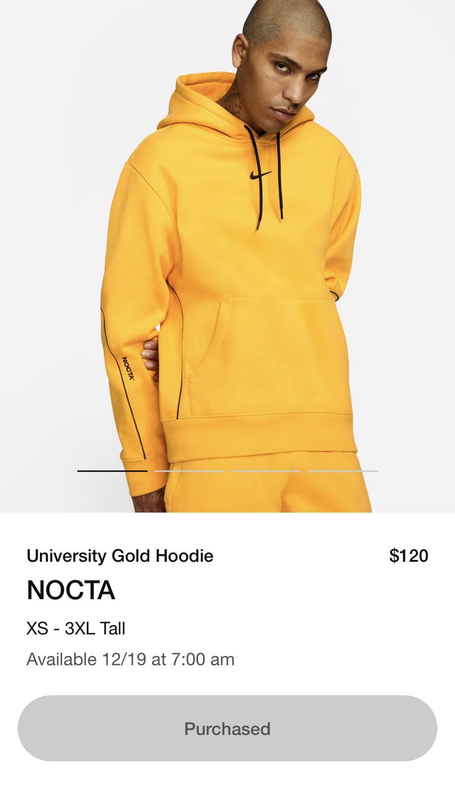 Nike Nike NOCTA University Gold Hoodie | Grailed