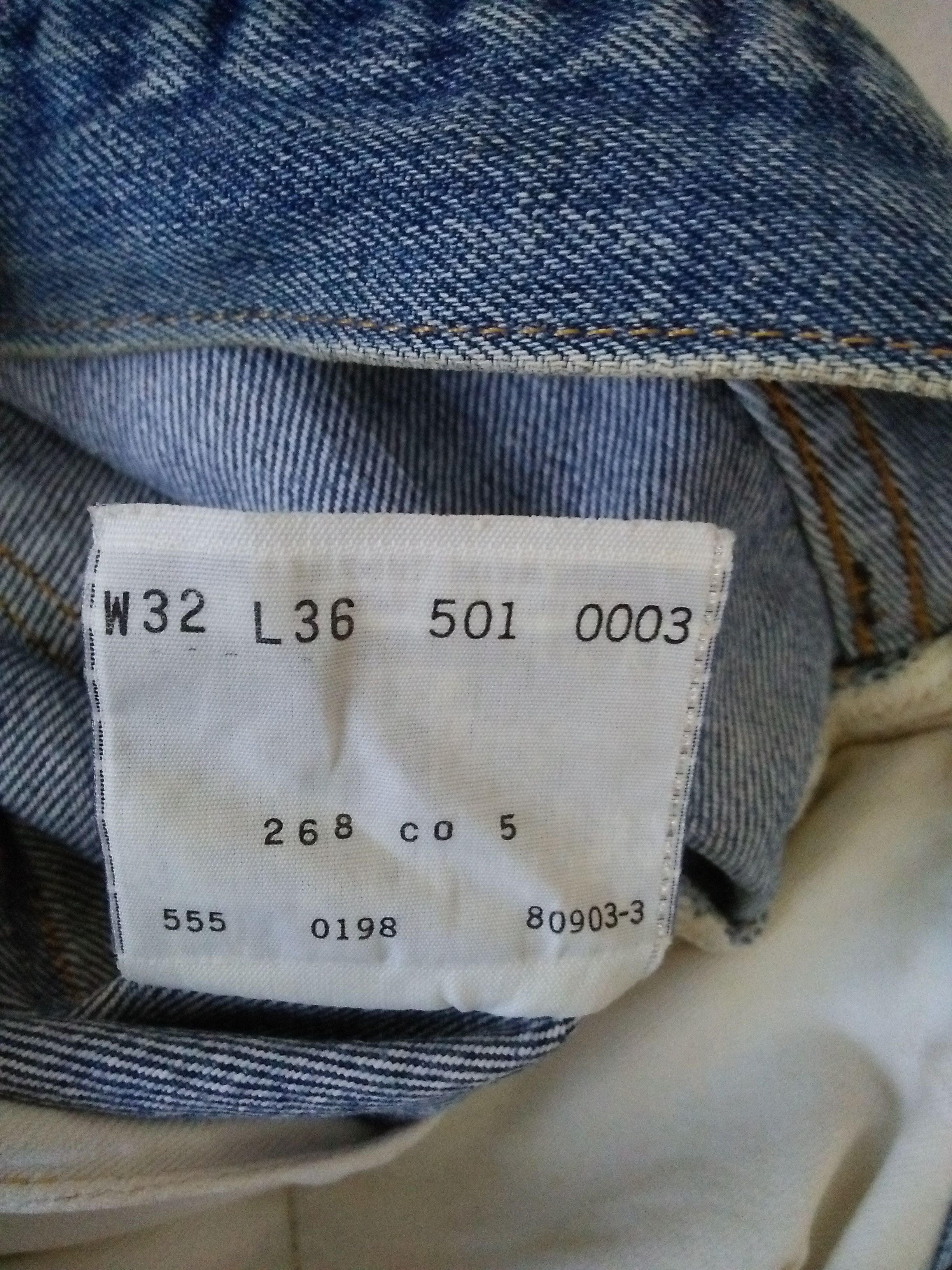 Levi's 90s LEVIS 501XX BIG E DENIM SELVEDGE 555 (B46) Size US 30 / EU 46 - 13 Thumbnail