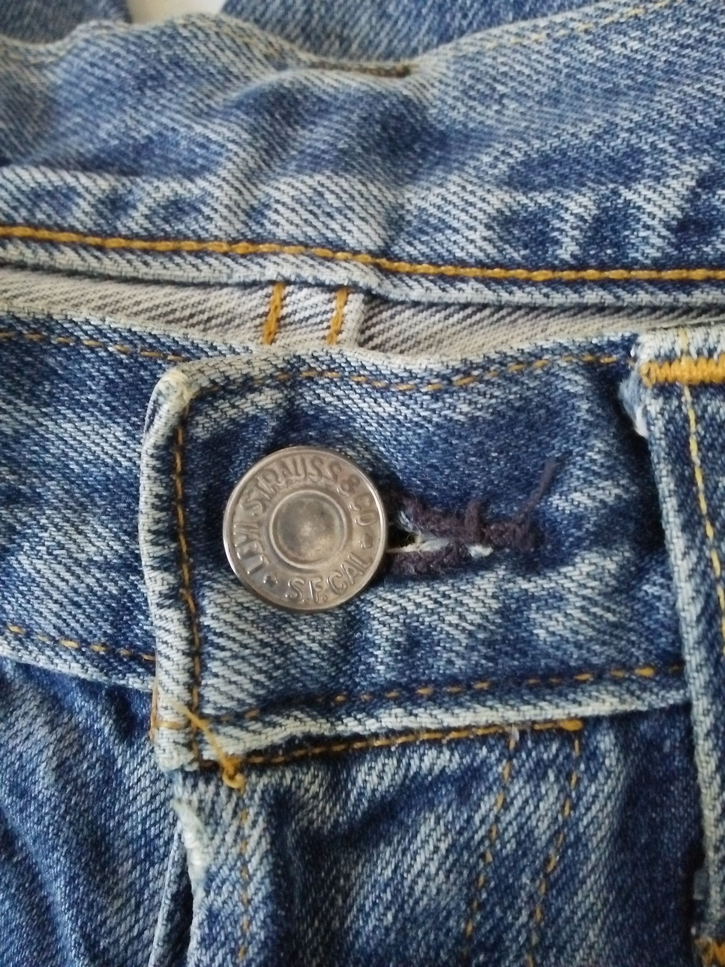 Levi's 90s LEVIS 501XX BIG E DENIM SELVEDGE 555 (B46) Size US 30 / EU 46 - 5 Thumbnail