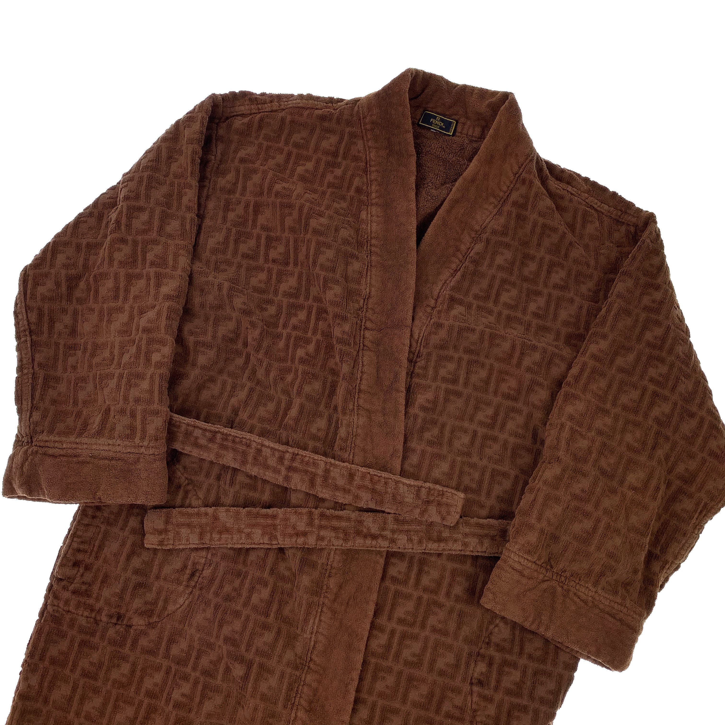 Fendi Zucca Print Bath Robe