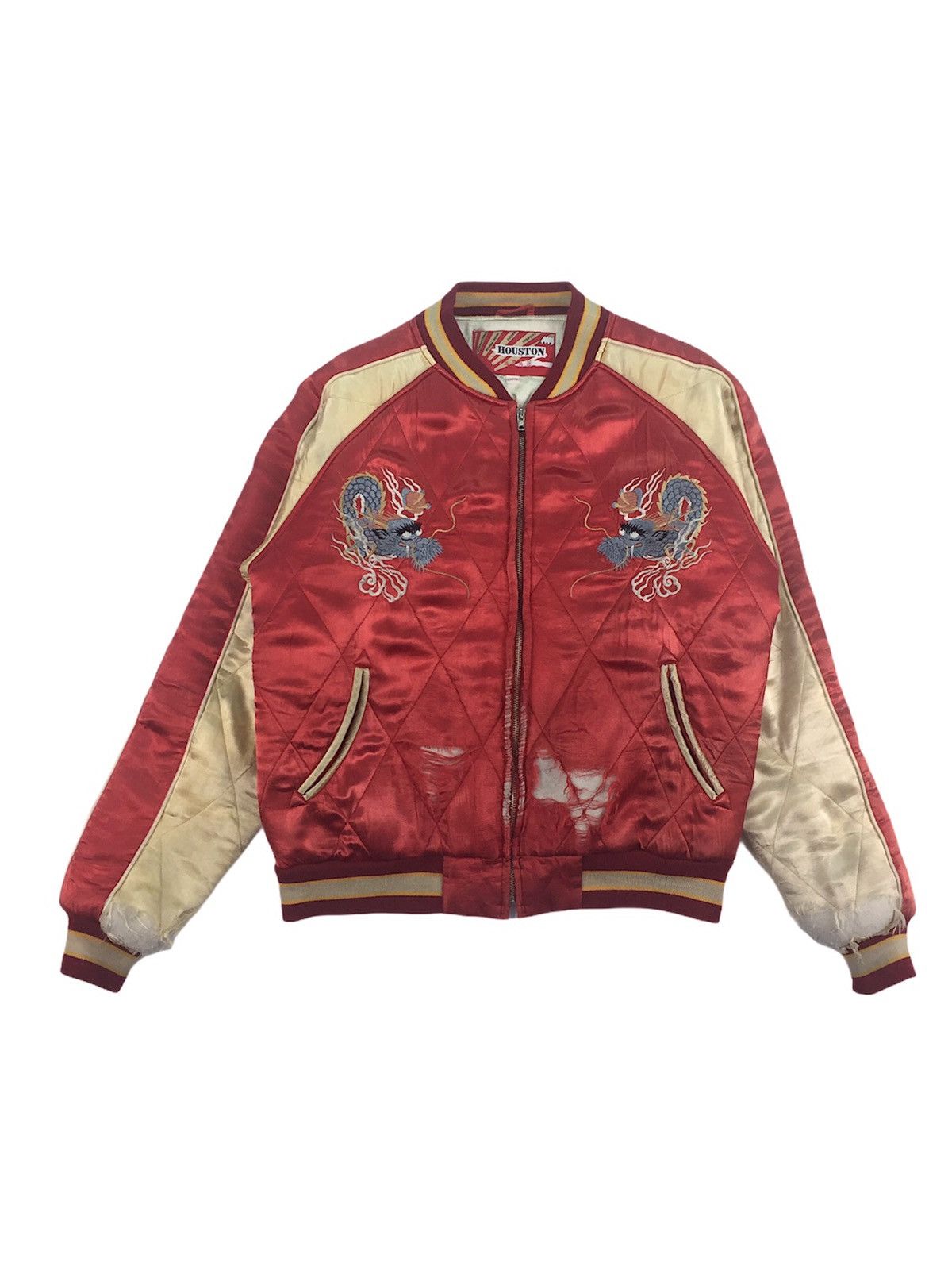 Japanese Brand Vintage Houston Sukajan Jacket Size US L / EU 52-54 / 3 - 1 Thumbnail