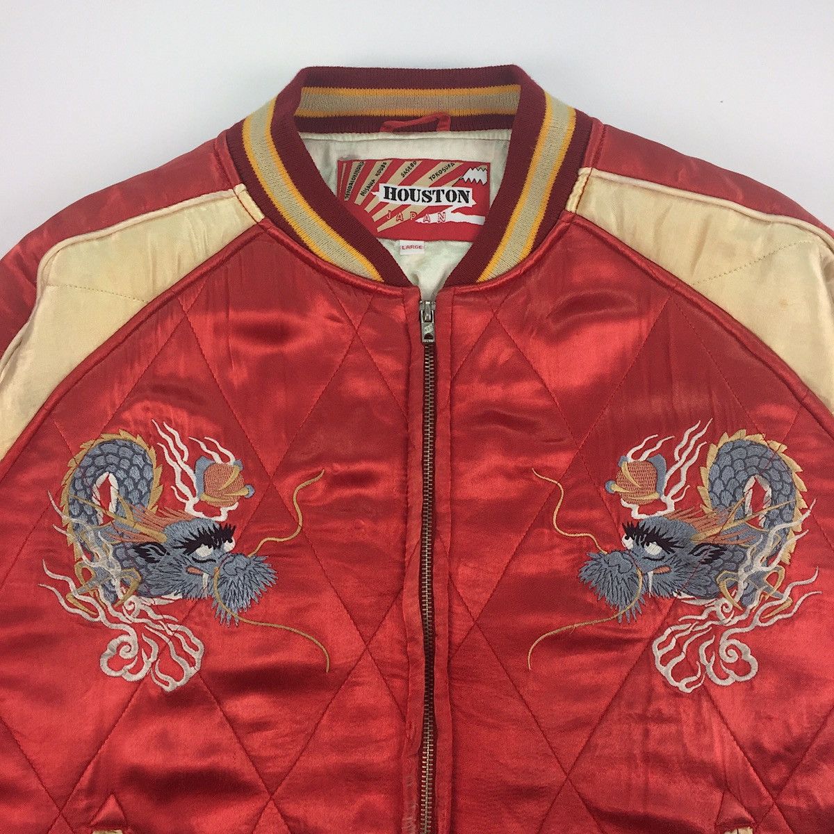 Japanese Brand Vintage Houston Sukajan Jacket Size US L / EU 52-54 / 3 - 3 Thumbnail