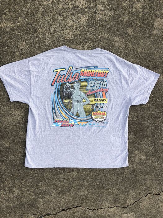 Vintage Vintage Racing Tee Shirt Tulsa Shootout Oilers Art Deco Grailed