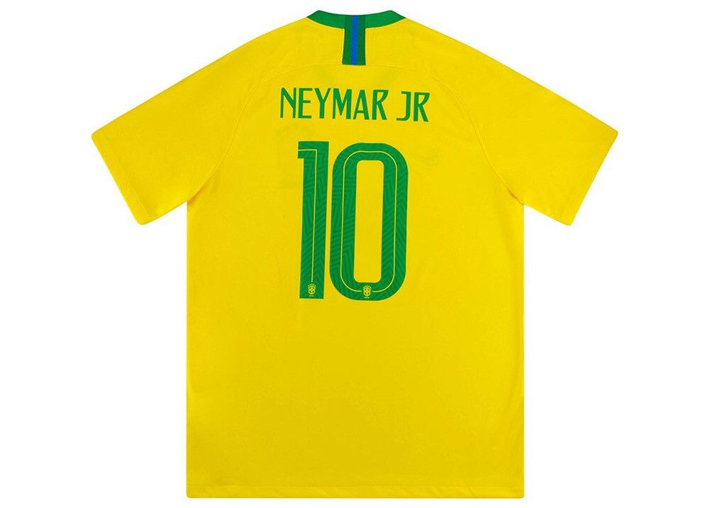 Brazil 2018 - 2019 Home football shirt jersey Nike Size M #10 Neymar JR