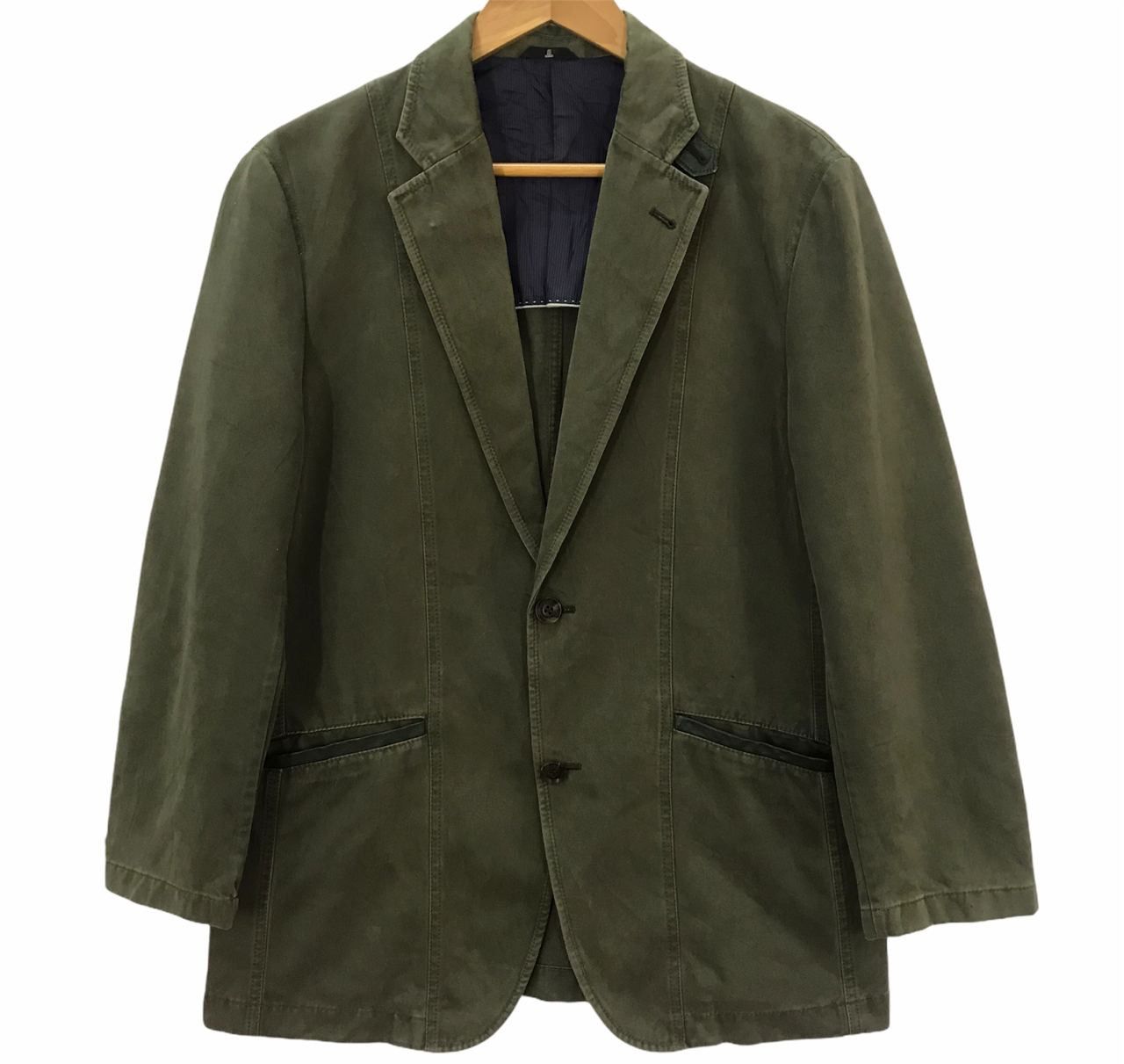 Lanvin 🔥 Vintage Lanvin Layered Blazer Army Green Colour Design Size US L / EU 52-54 / 3 - 1 Thumbnail