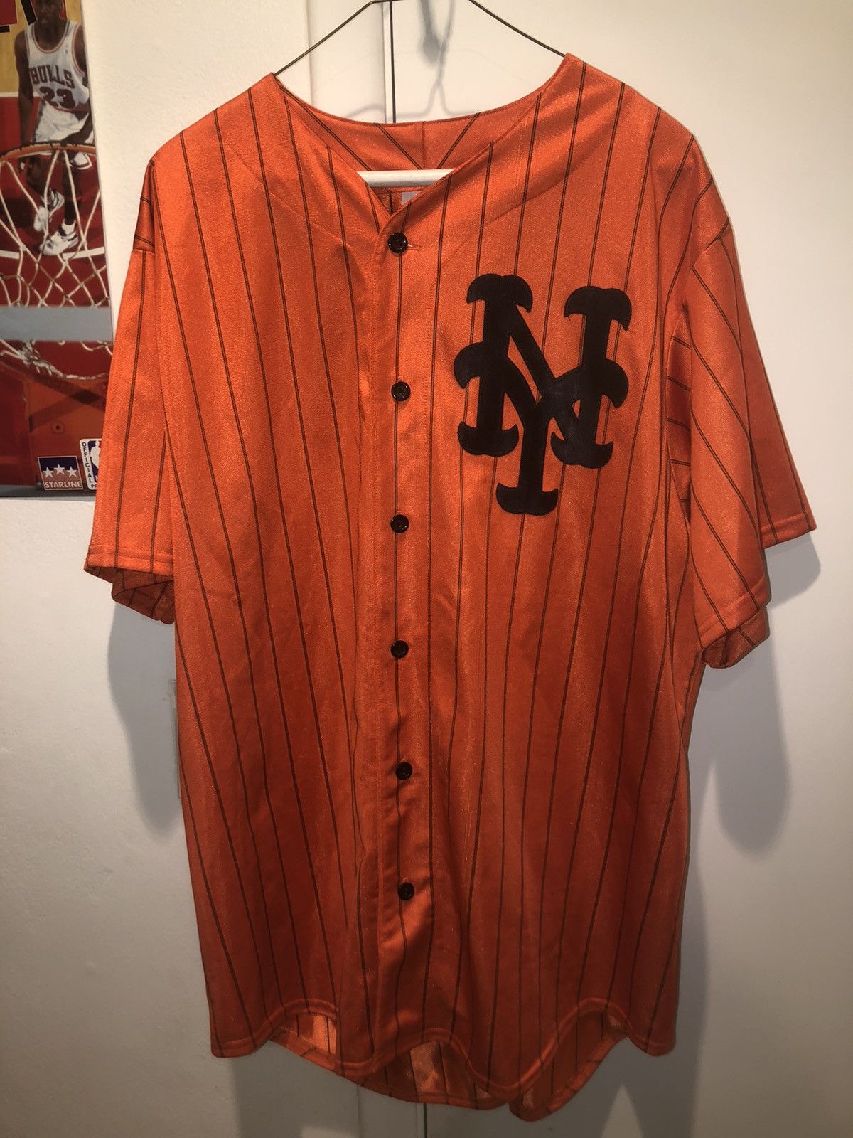 vintage 90s new york Yankees jersey majestic orange M