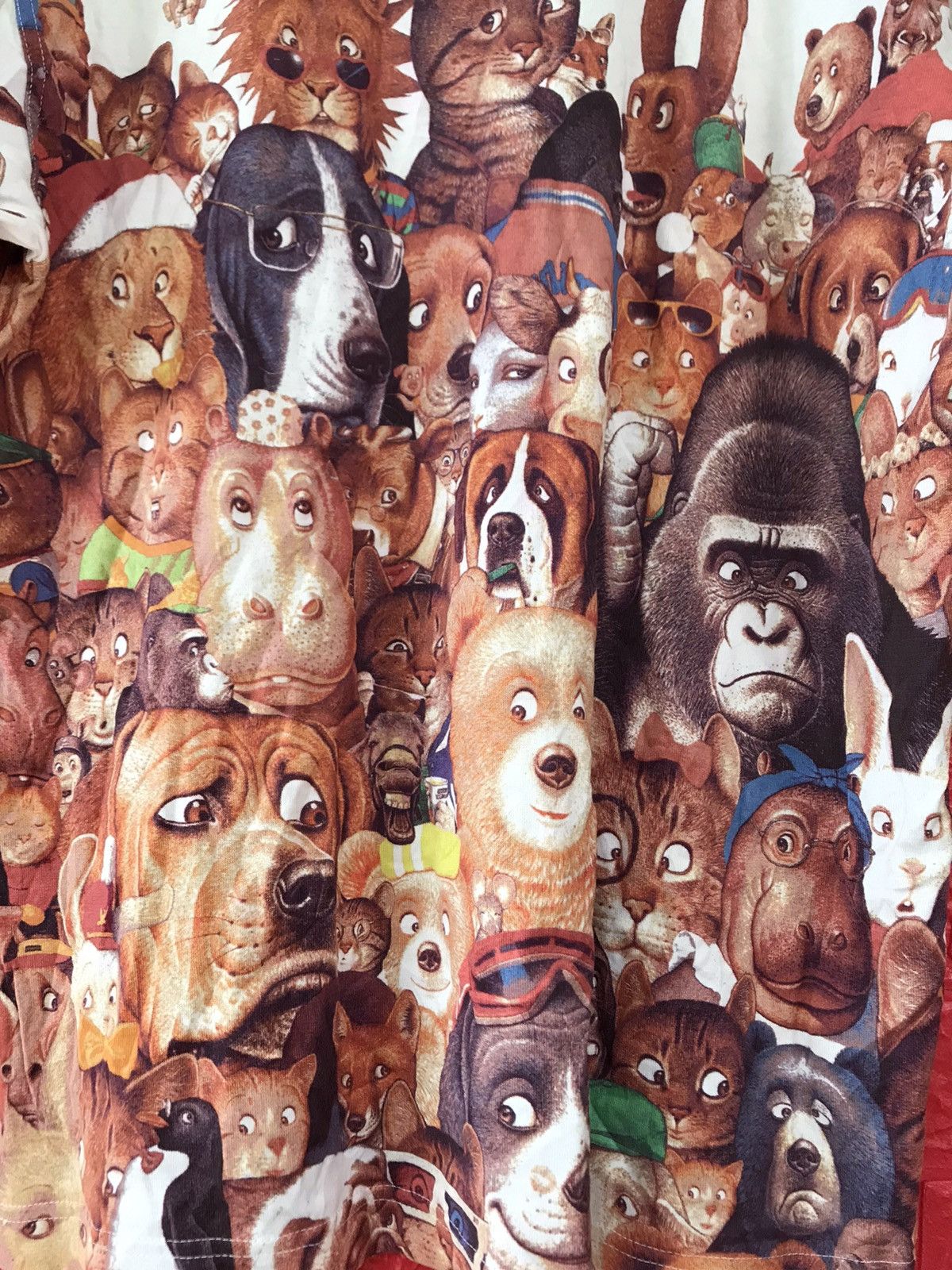 Japanese Brand × Vintage Vintage Japan Designer Kunio Sato Animal Overprint Tee Size US L / EU 52-54 / 3 - 10 Thumbnail