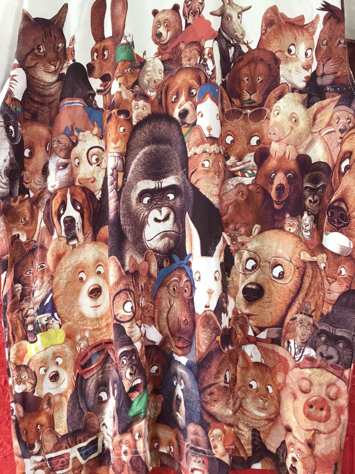 Japanese Brand × Vintage Vintage Japan Designer Kunio Sato Animal Overprint Tee Size US L / EU 52-54 / 3 - 6 Thumbnail