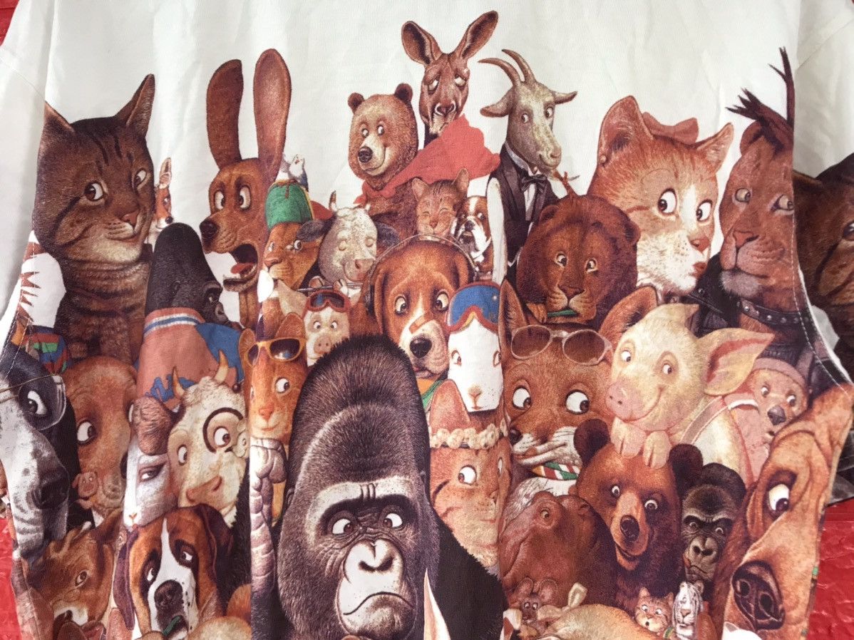 Japanese Brand × Vintage Vintage Japan Designer Kunio Sato Animal Overprint Tee Size US L / EU 52-54 / 3 - 5 Thumbnail