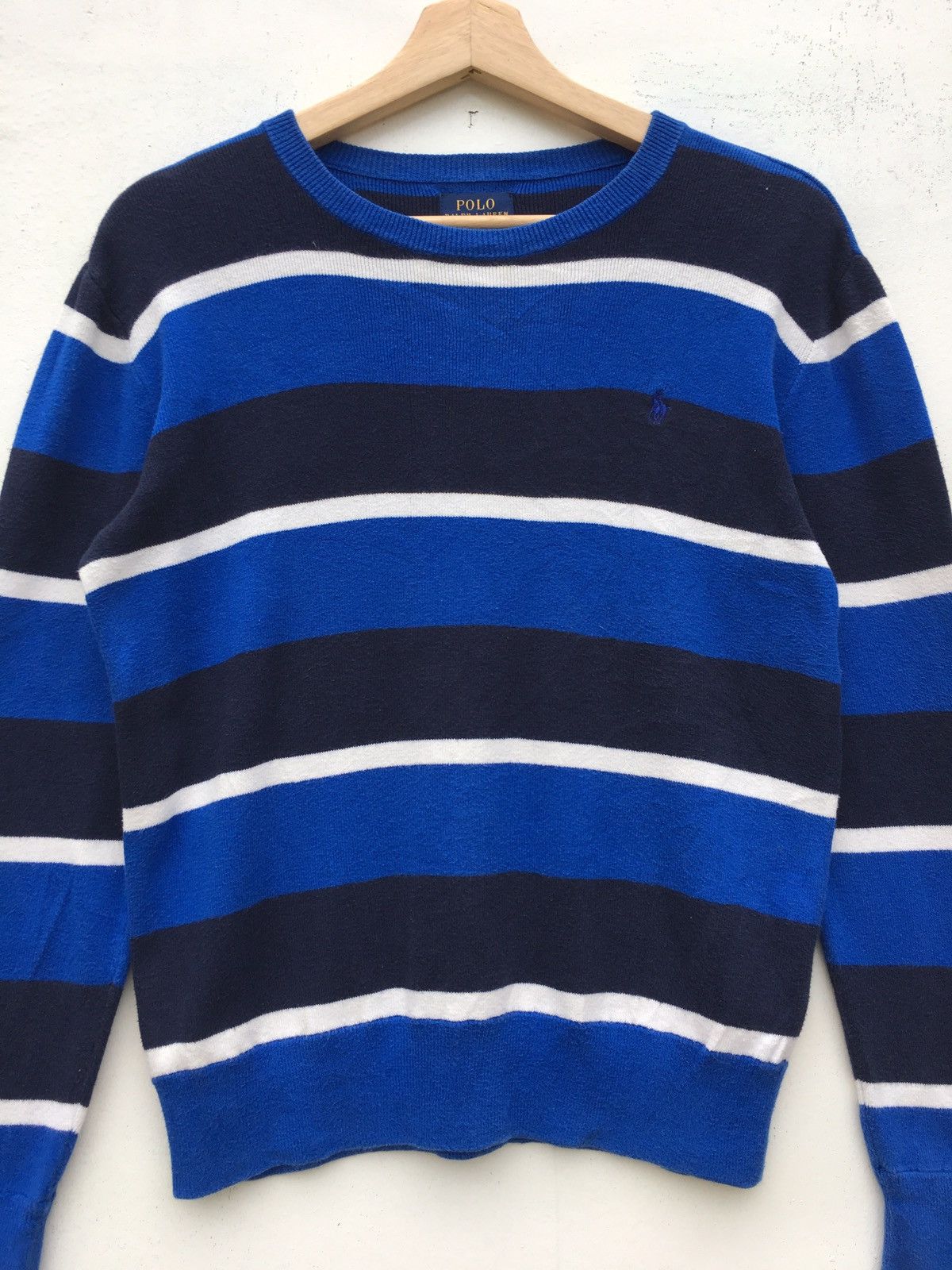 Polo Ralph Lauren Vintage Rare Polo Ralph Lauren Stripes Sweatshirt Size US M / EU 48-50 / 2 - 4 Thumbnail