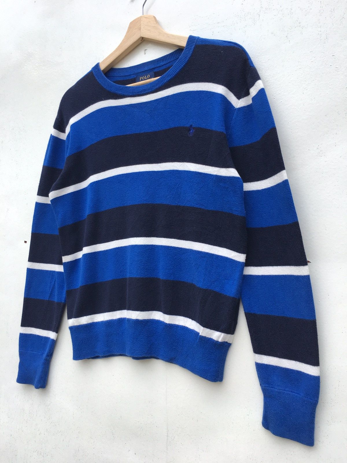 Polo Ralph Lauren Vintage Rare Polo Ralph Lauren Stripes Sweatshirt Size US M / EU 48-50 / 2 - 3 Thumbnail