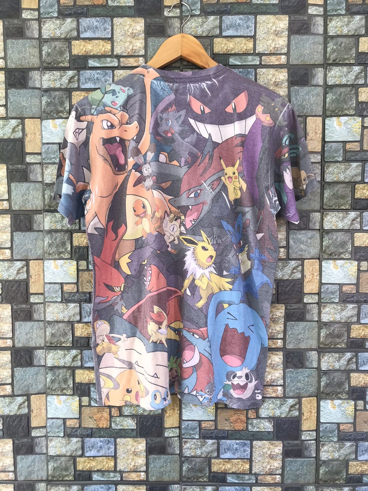Fragment Design × Japanese Brand × Pokemon Rare Design!!! Pokemon Alloverprint Tee Size US M / EU 48-50 / 2 - 2 Thumbnail