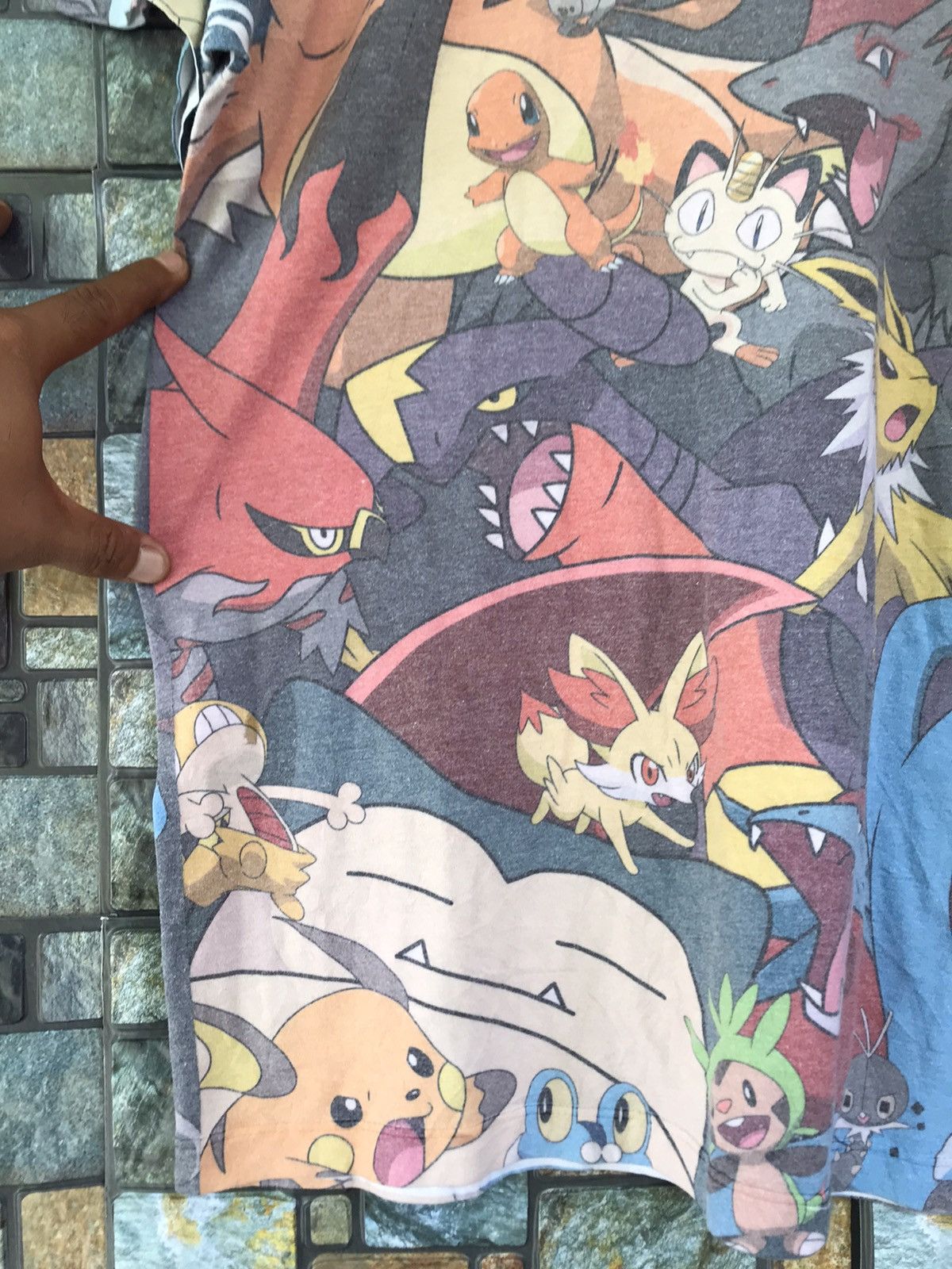 Fragment Design × Japanese Brand × Pokemon Rare Design!!! Pokemon Alloverprint Tee Size US M / EU 48-50 / 2 - 7 Thumbnail