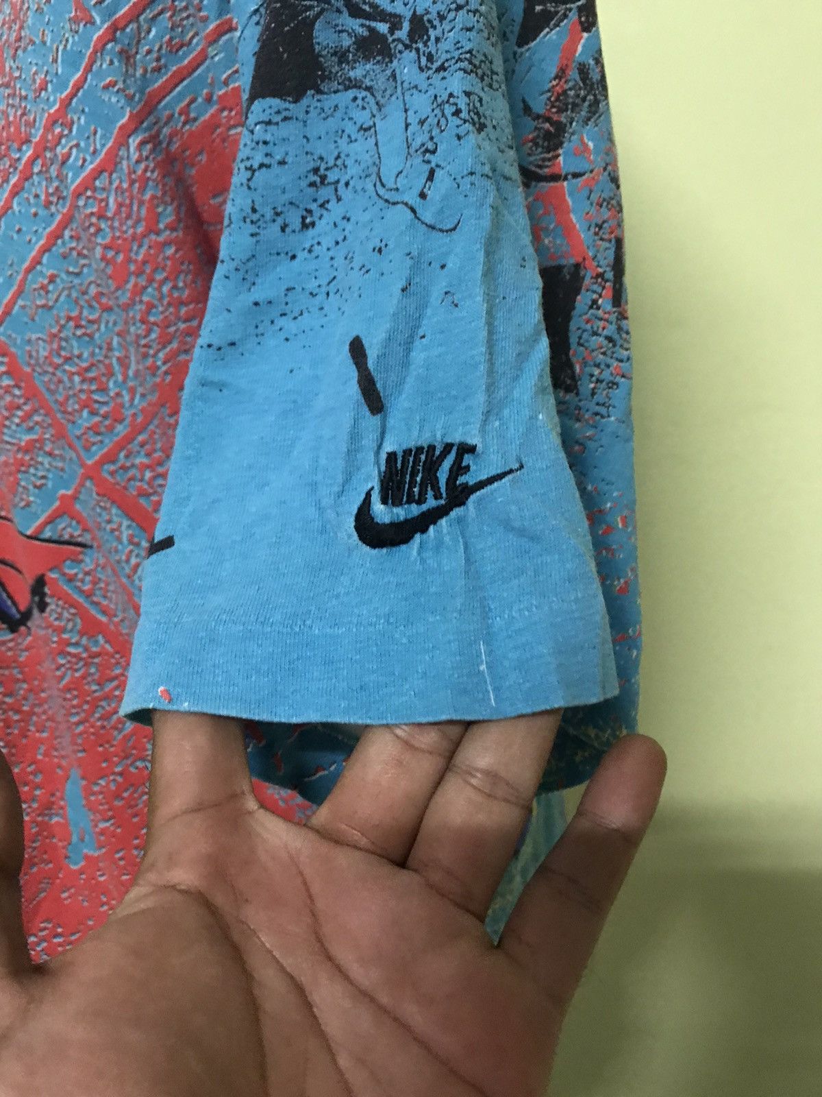 Nike × Vintage Vintage Nike Air Jordan Flight Alloverprint Tee Size US XL / EU 56 / 4 - 7 Thumbnail