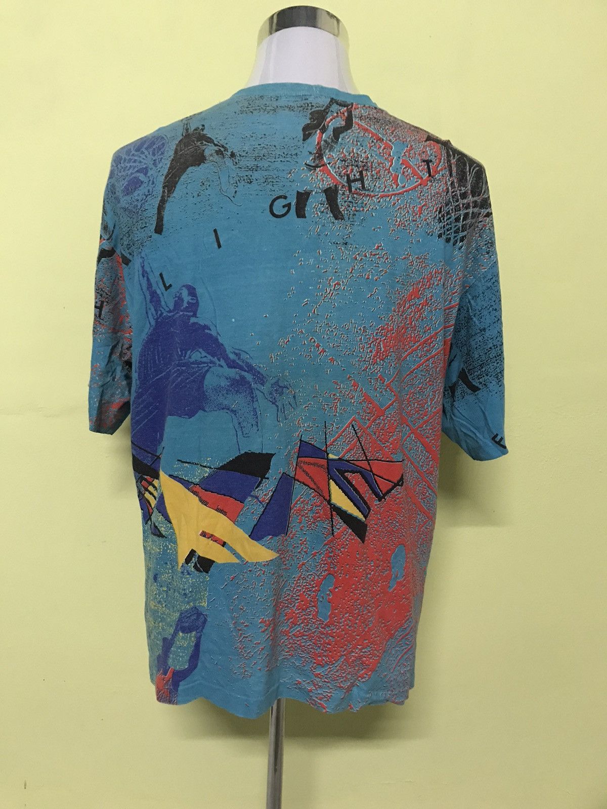 Nike × Vintage Vintage Nike Air Jordan Flight Alloverprint Tee Size US XL / EU 56 / 4 - 2 Thumbnail