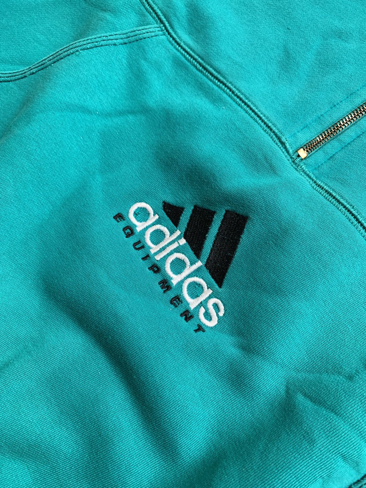 Adidas 90s Adidas Equipment Rare Vintage 1/3 Zip Sweatshirt Anorak Size US M / EU 48-50 / 2 - 5 Thumbnail