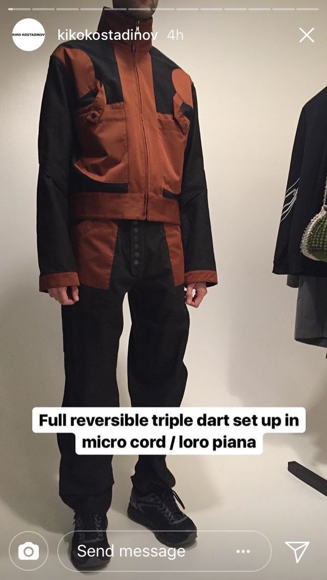 Kiko Kostadinov Reversible Triple Darts Jacket Size US M / EU 48-50 / 2 - 5 Thumbnail