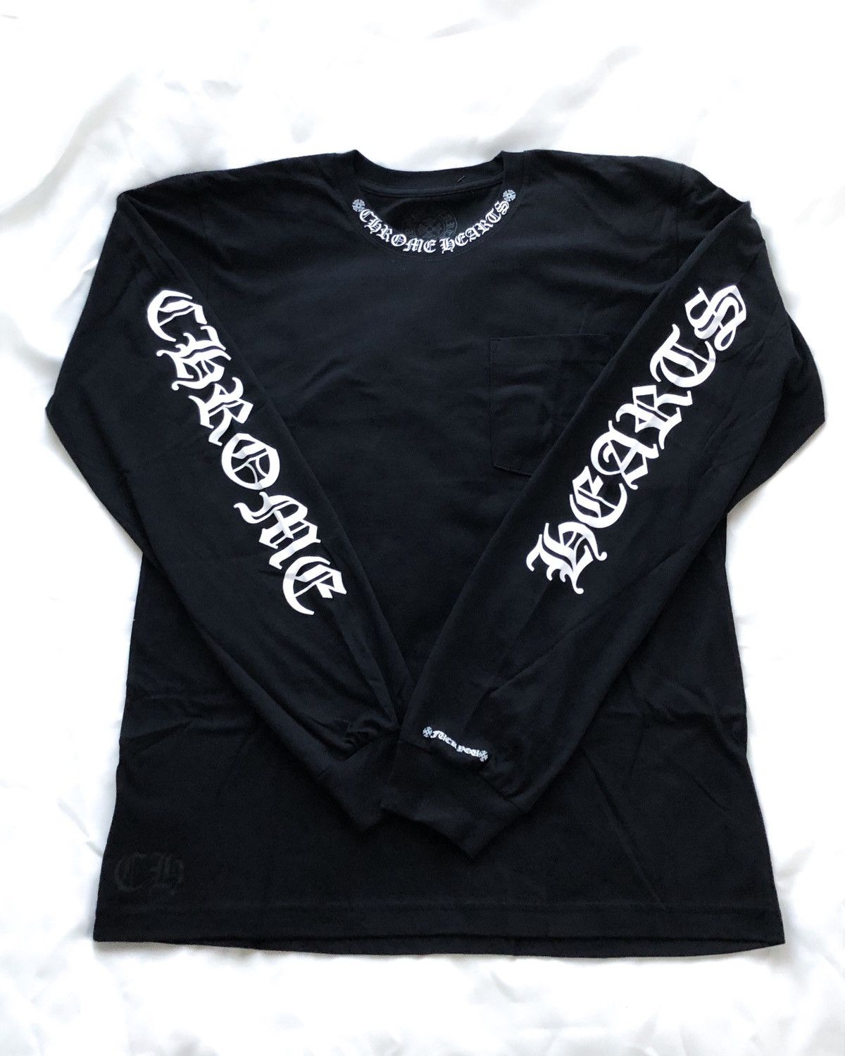 Chrome Hearts CHROME HEARTS COLLAR LOGO FUCK YOU LONG SLEEVE | Grailed