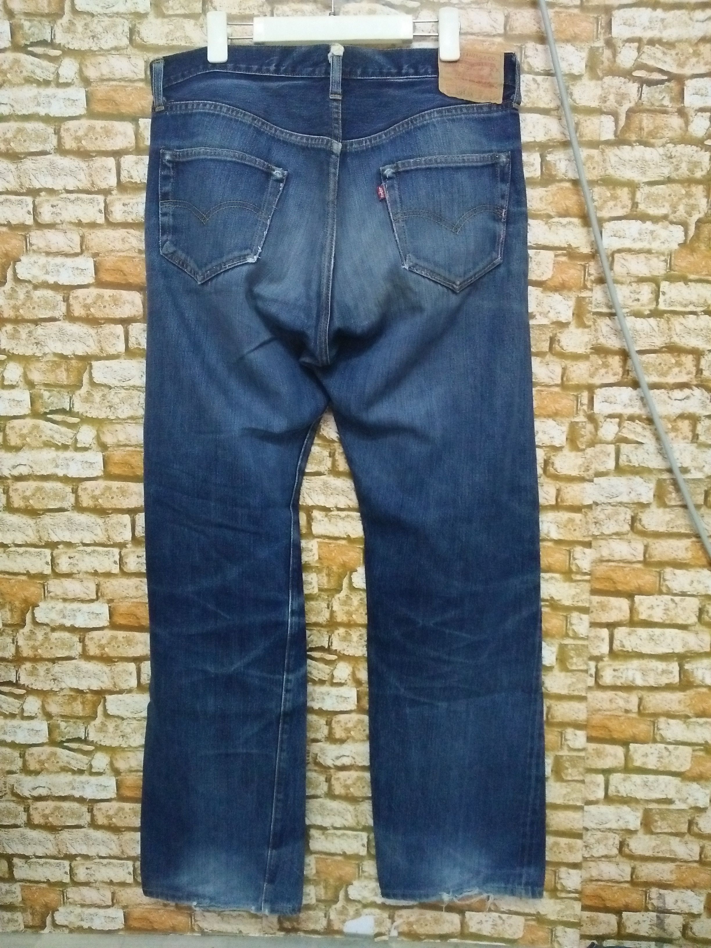 Levi's VTG 90s LEVIS 501XX BIG E DENIM SELVEDGE USA 555 (B35) Size US 35 - 5 Thumbnail