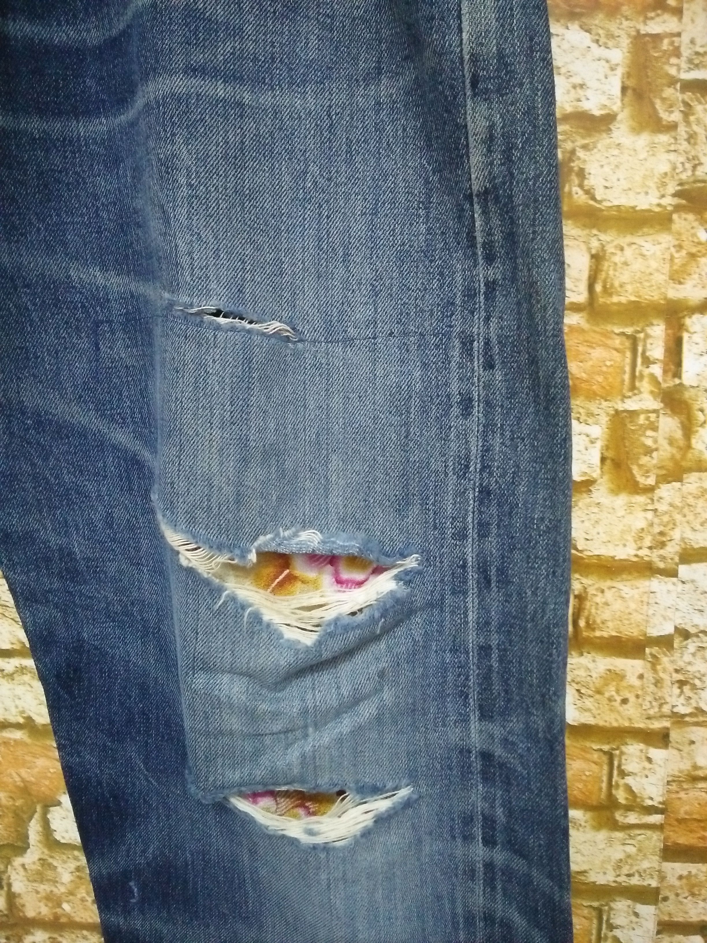 Levi's VTG 90s LEVIS 501XX BIG E DENIM SELVEDGE USA 555 (B35) Size US 35 - 3 Thumbnail