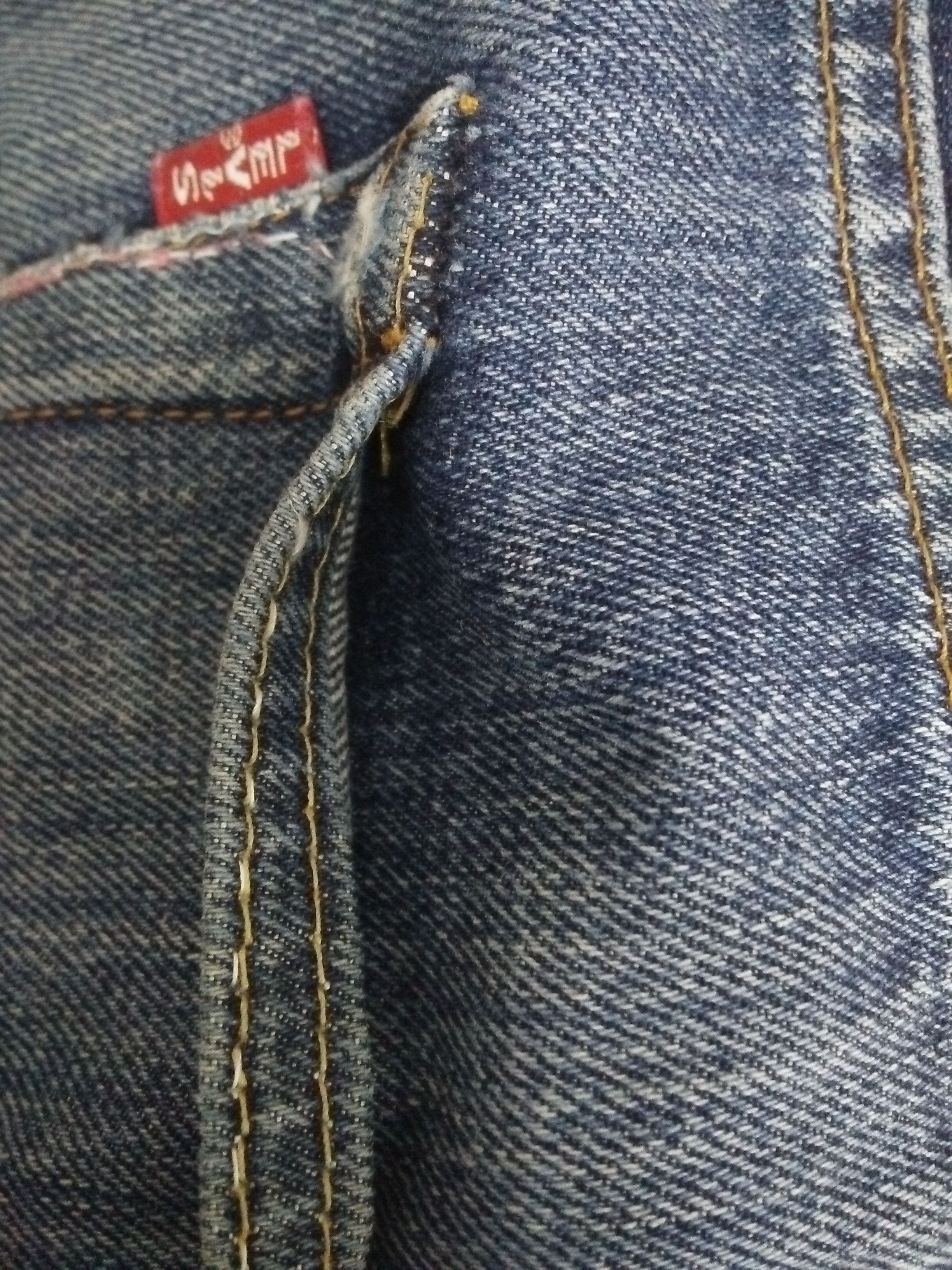 Levi's VTG 90s LEVIS 501XX BIG E DENIM SELVEDGE USA 555 (B35) Size US 35 - 14 Thumbnail